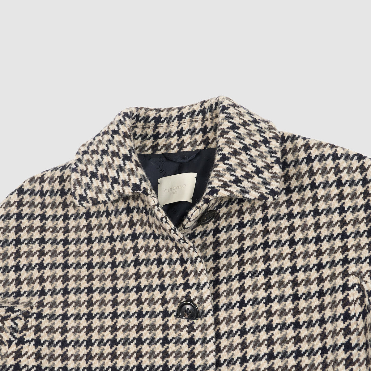 Circolo 1901 Ladies Houndstooth Wool Coat