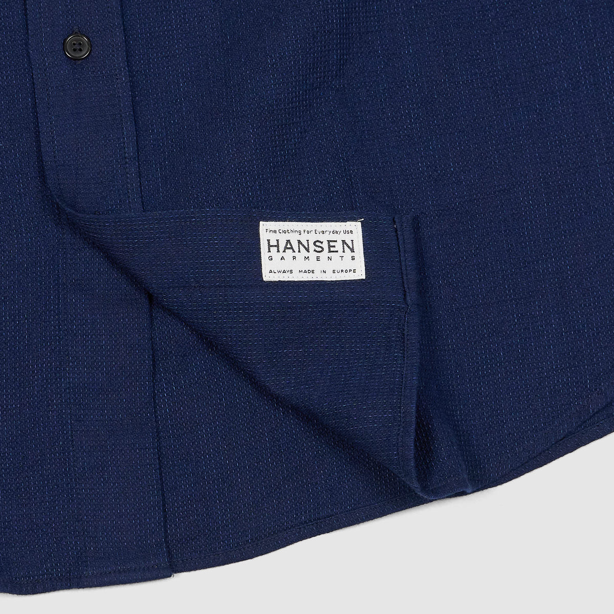 Hansen Relaxed Classic Medium Weight Indigo Dyed Cotton Shirt