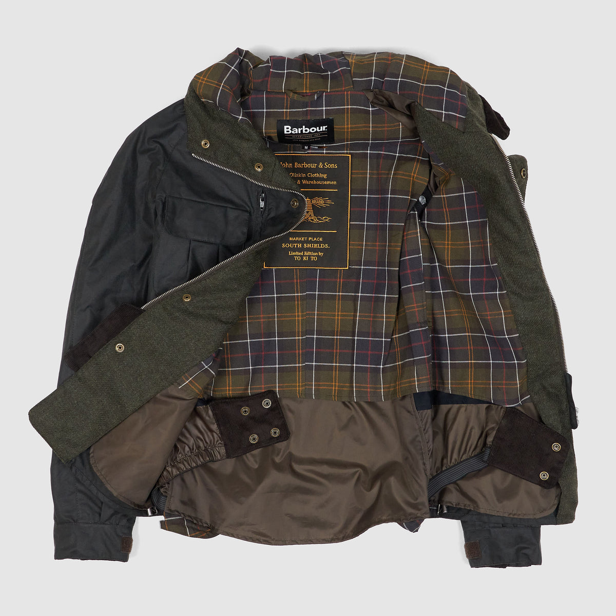 Barbour bike jacket online