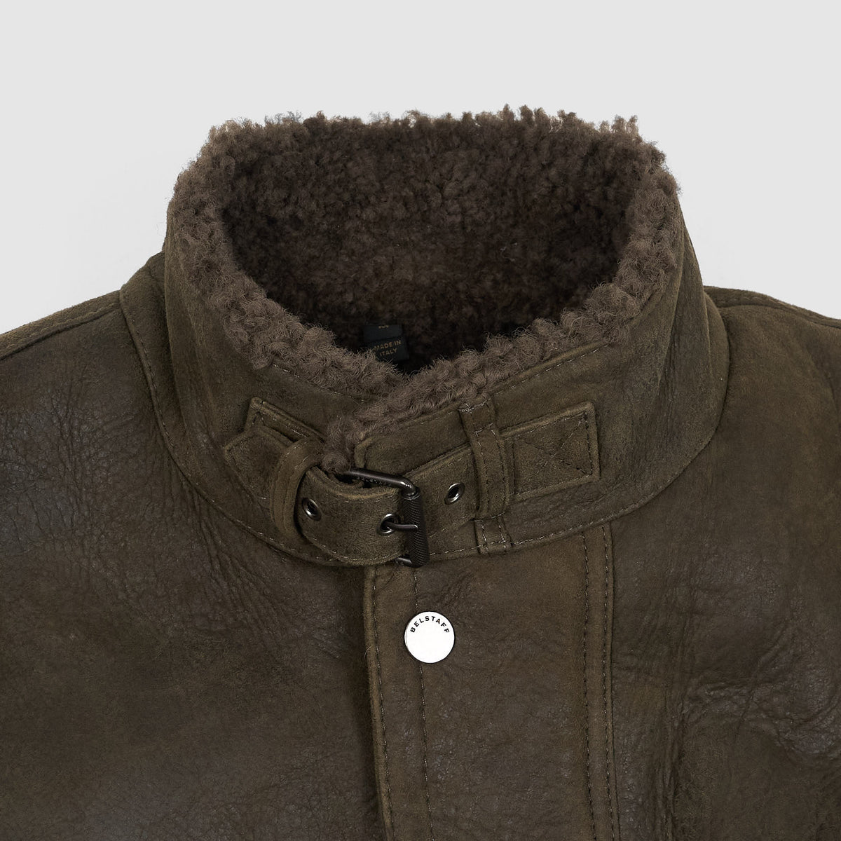 Belstaff Trailmaster Tribute Shearling Leather Coat