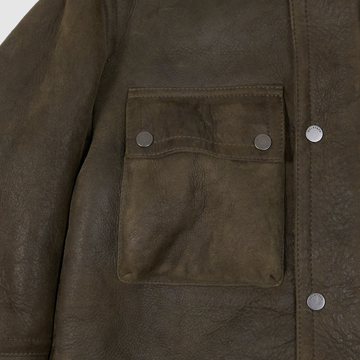 Belstaff Trailmaster Tribute Shearling Leather Coat