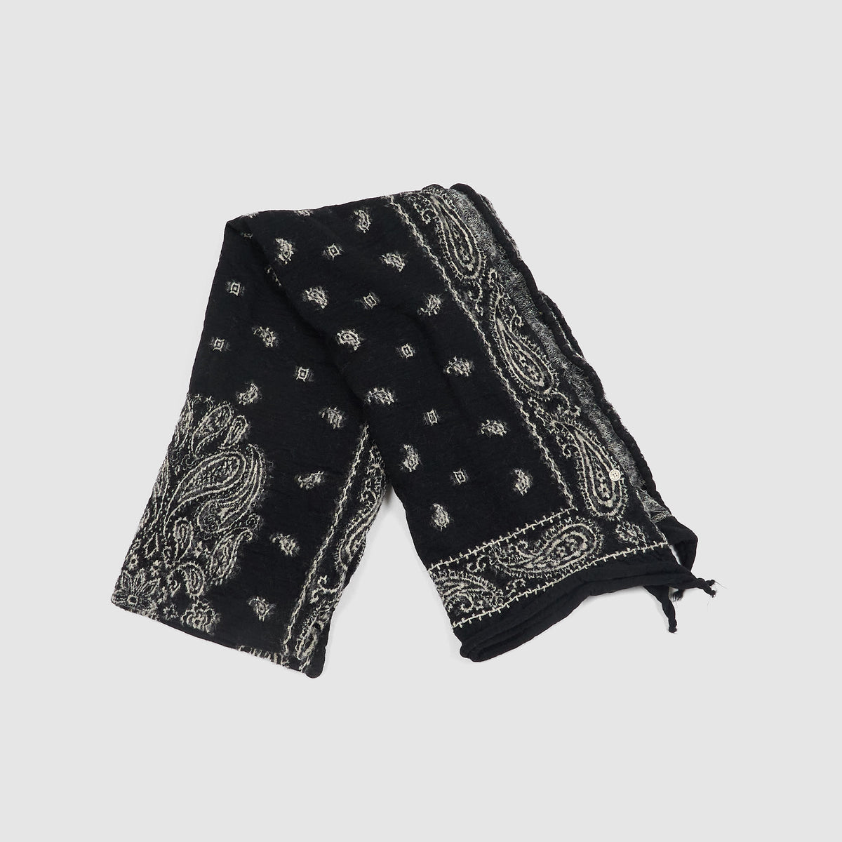 Kapital Fulling Paisley Bandana Wool Scarfs