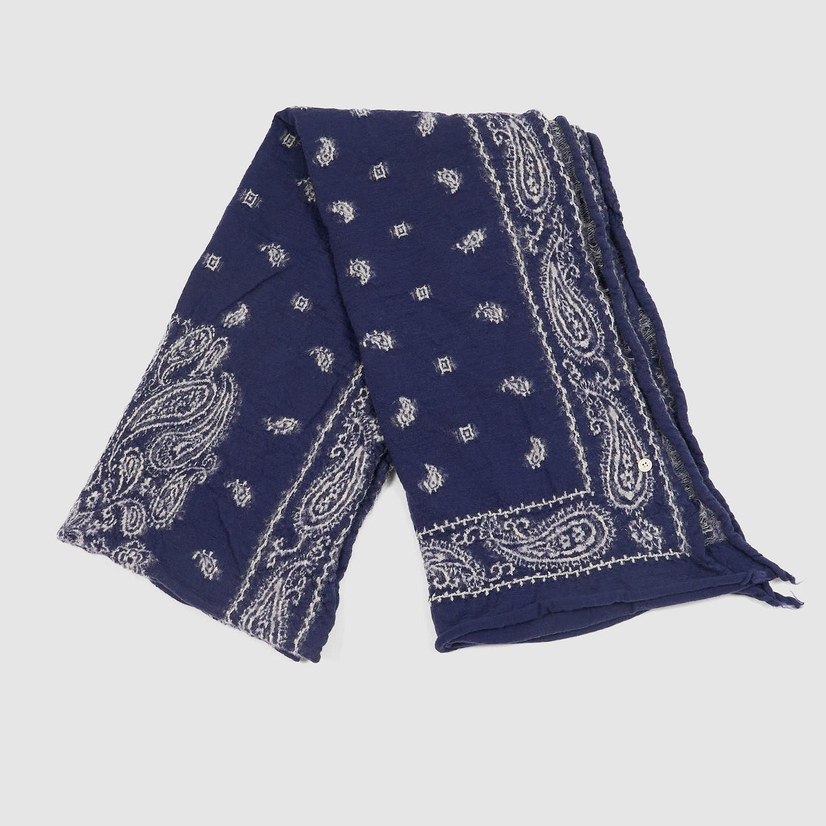 Kapital Fulling Paisley Bandana Wool Scarfs