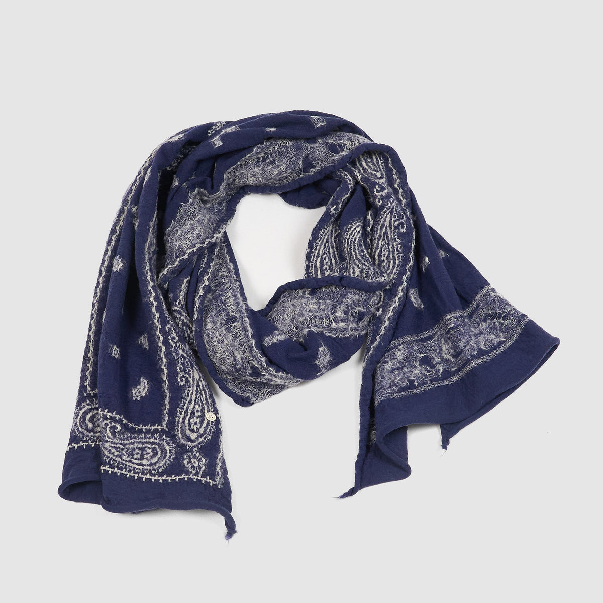 Kapital Fulling Paisley Bandana Wool Scarfs