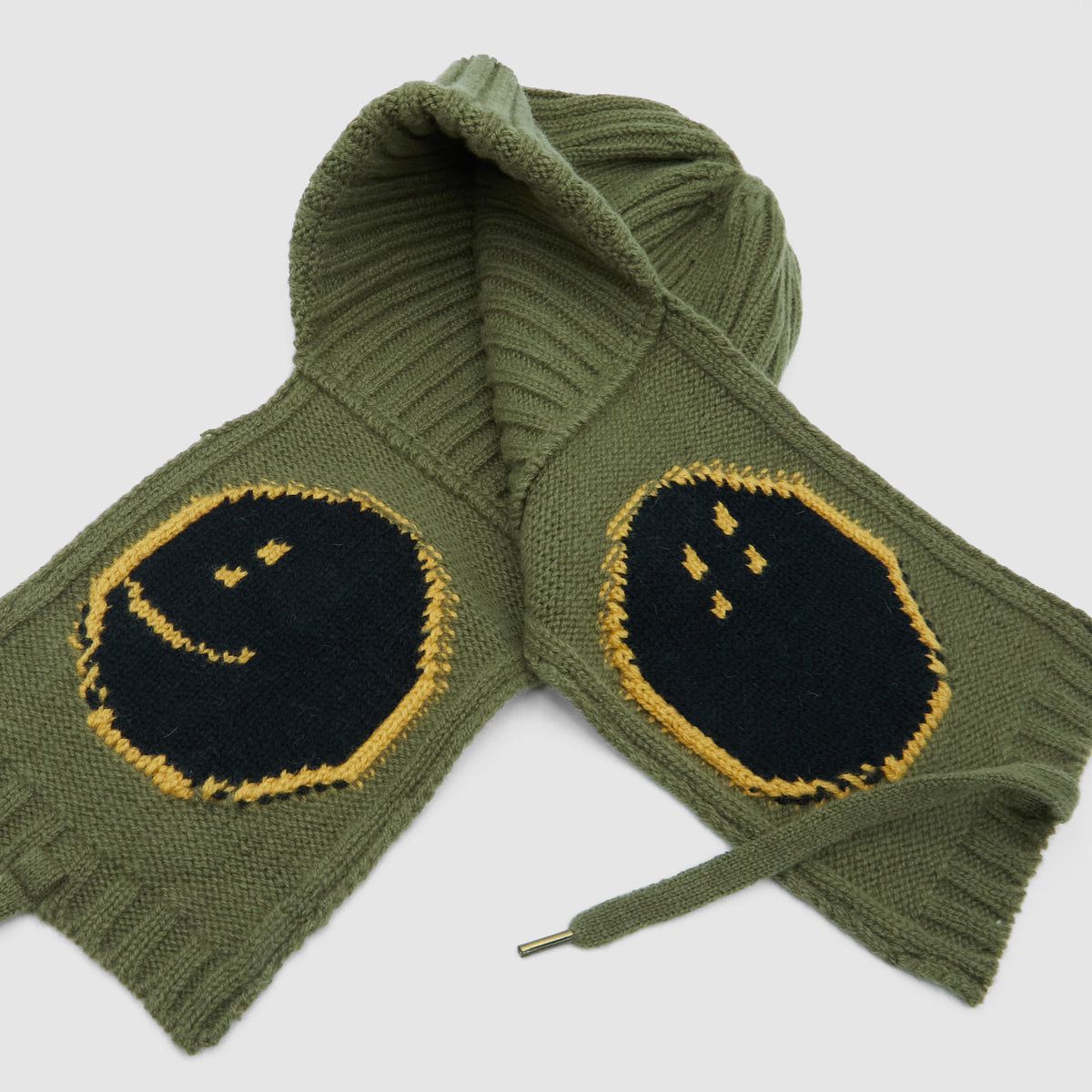 Kapital Ear Flaps Smiley Wool Beanie