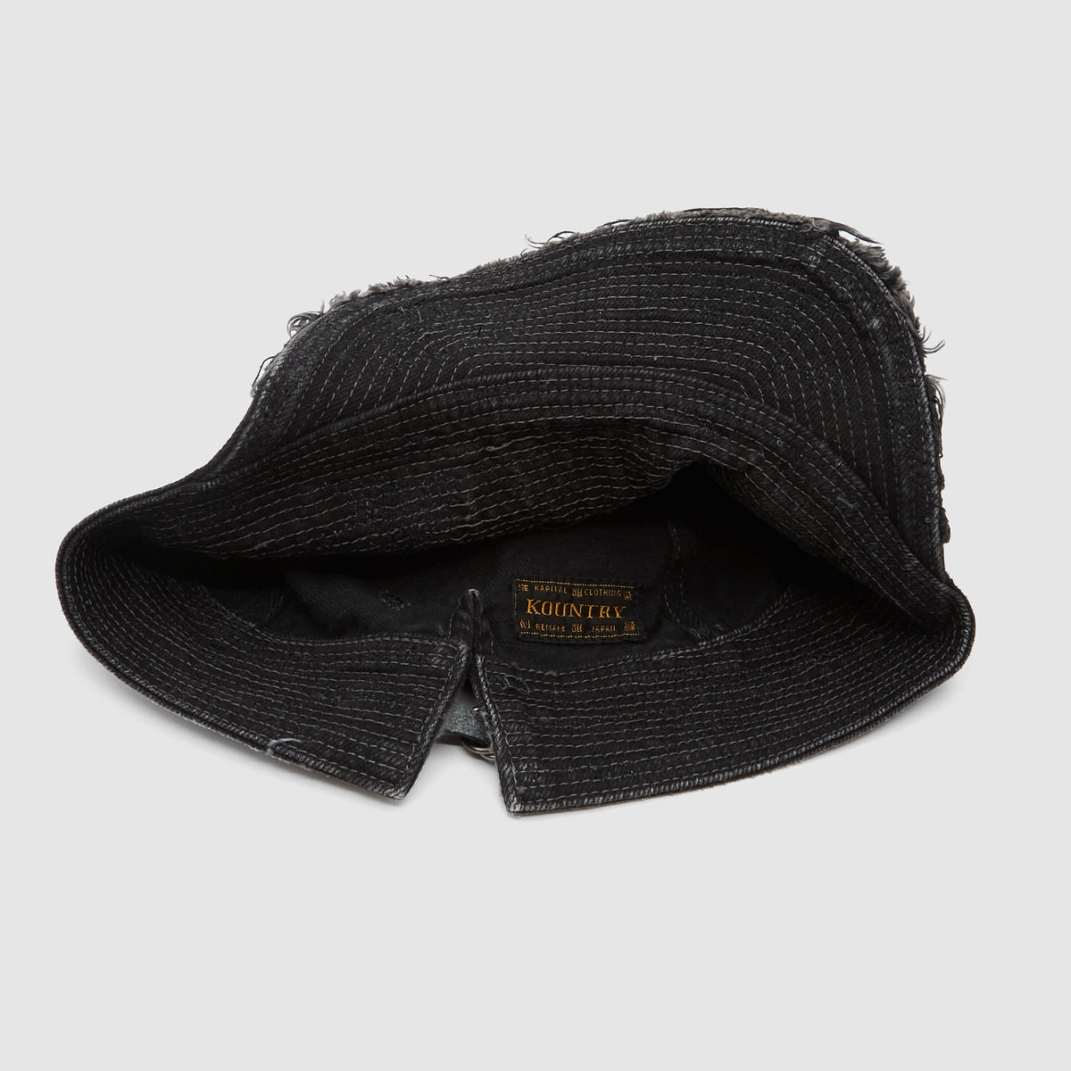 Kapital Black Denim Cap The Old Man and Sea