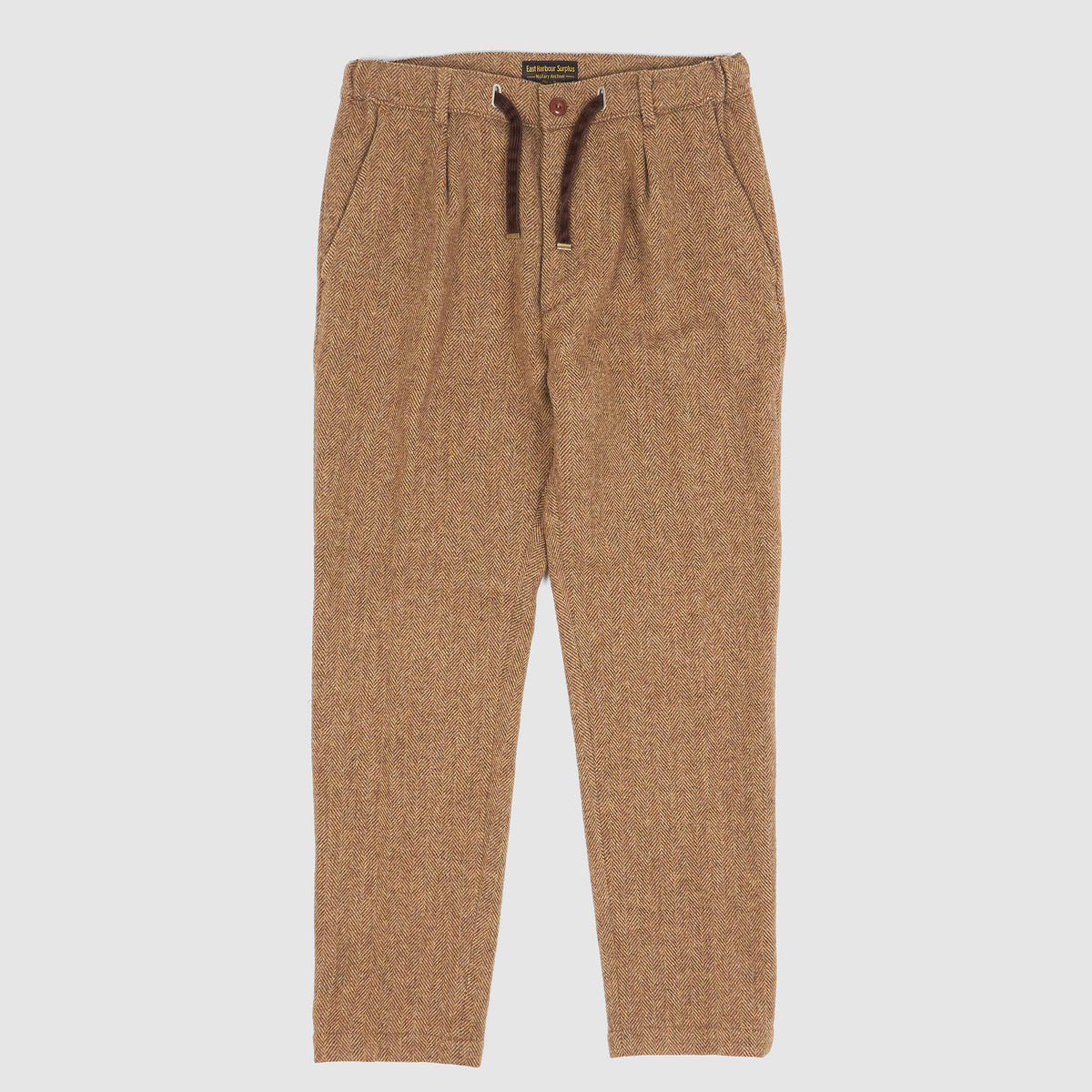 East Harbour Surplus Herringbone Wool Relaxed Chino Pants