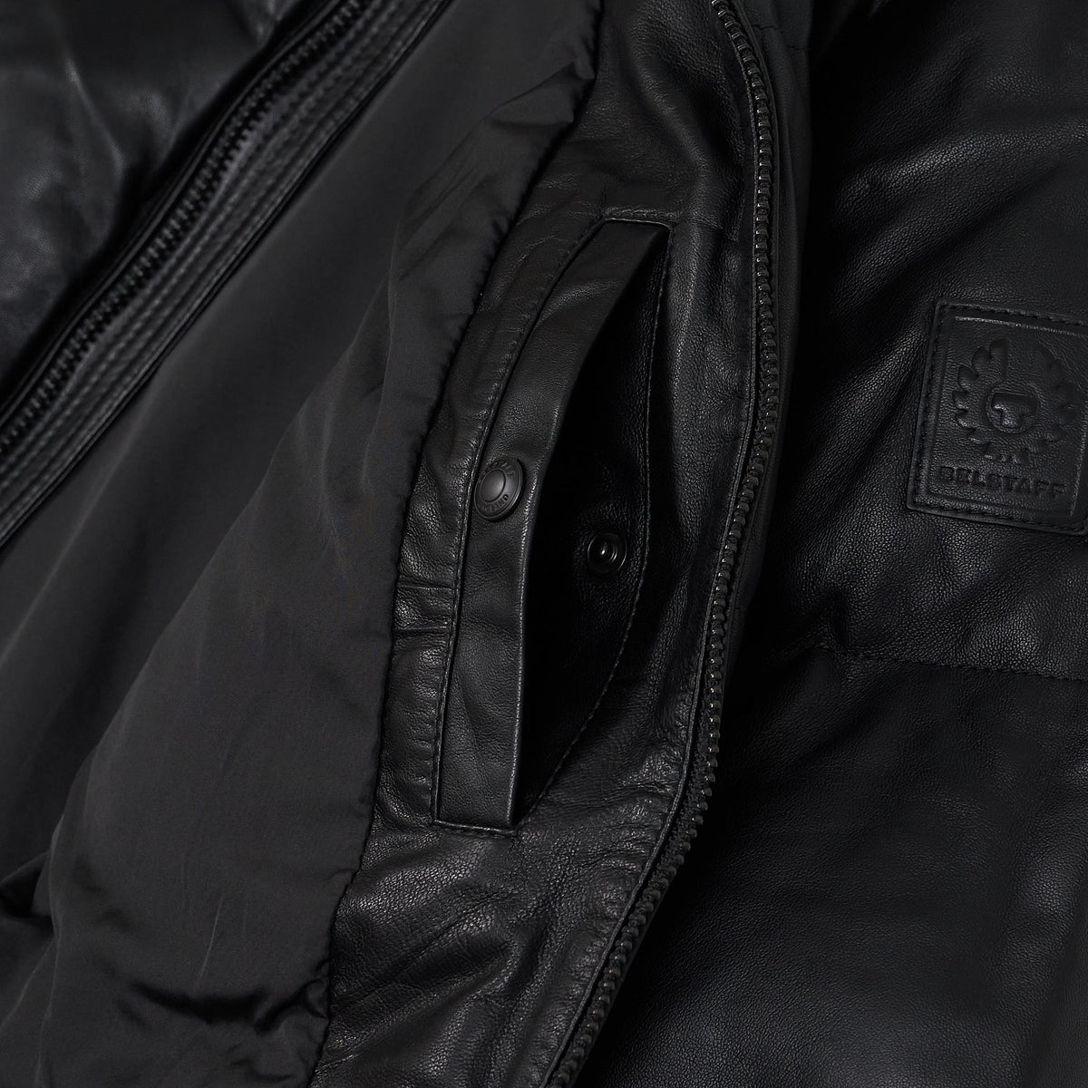 Belstaff Fine Quality Padded Nappa Leather Jacket