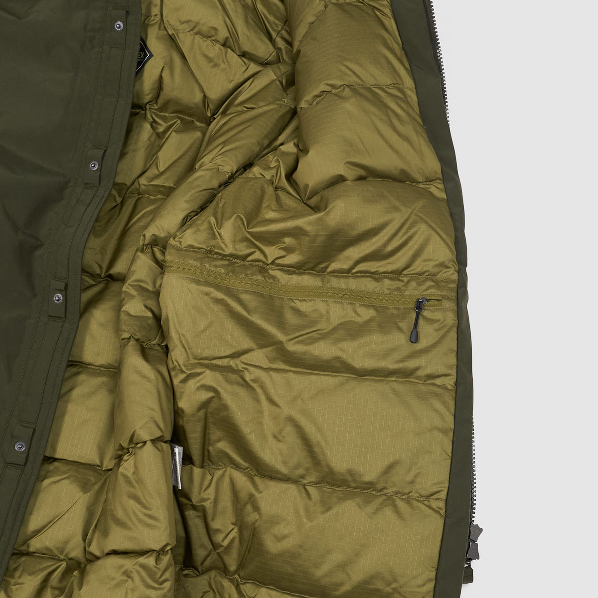 Nanamica Padded Gore-Tex Hooded Fishtail Down Parka