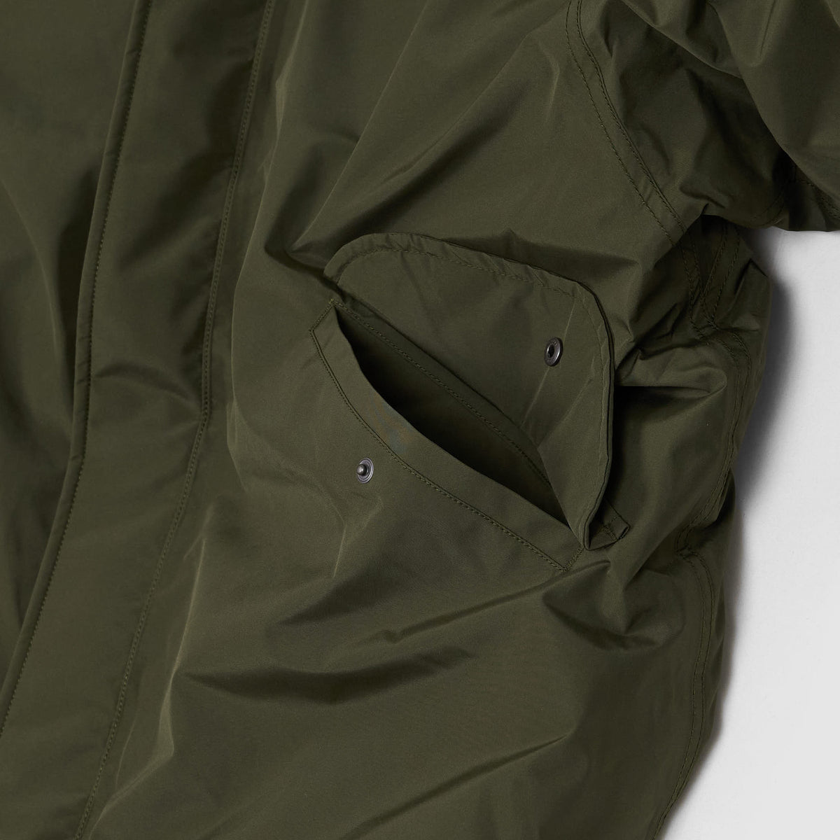 Nanamica Padded Gore-Tex Hooded Fishtail Down Parka