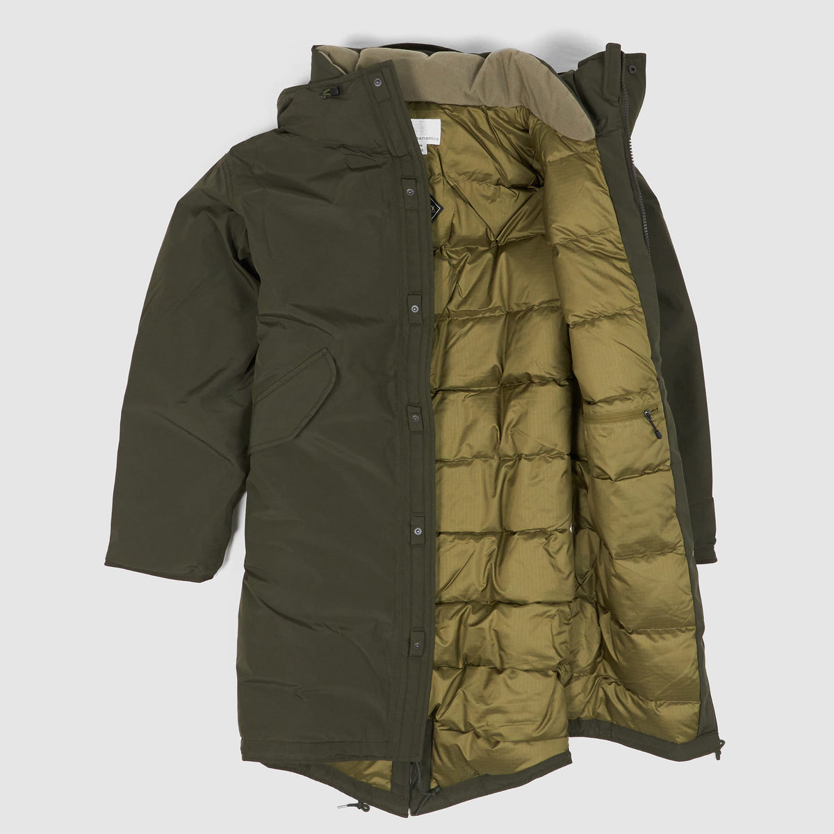 Nanamica Padded Gore-Tex Hooded Fishtail Down Parka