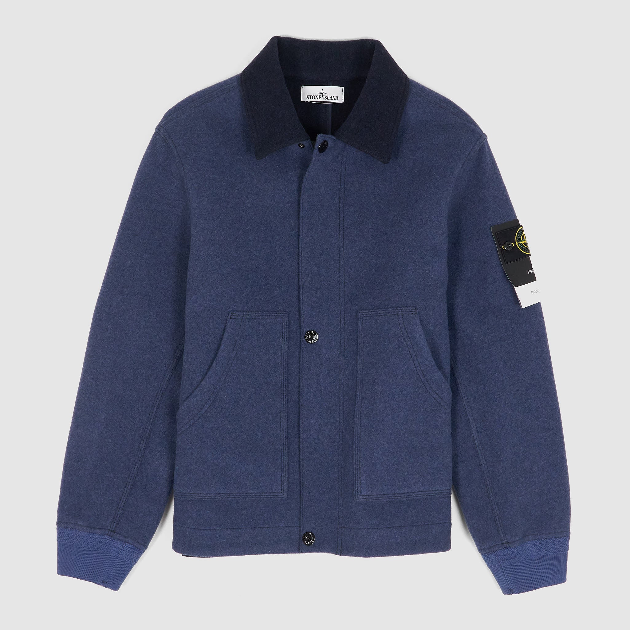 Stone Island Full Zip Wool Workwear Jacket - DeeCee style