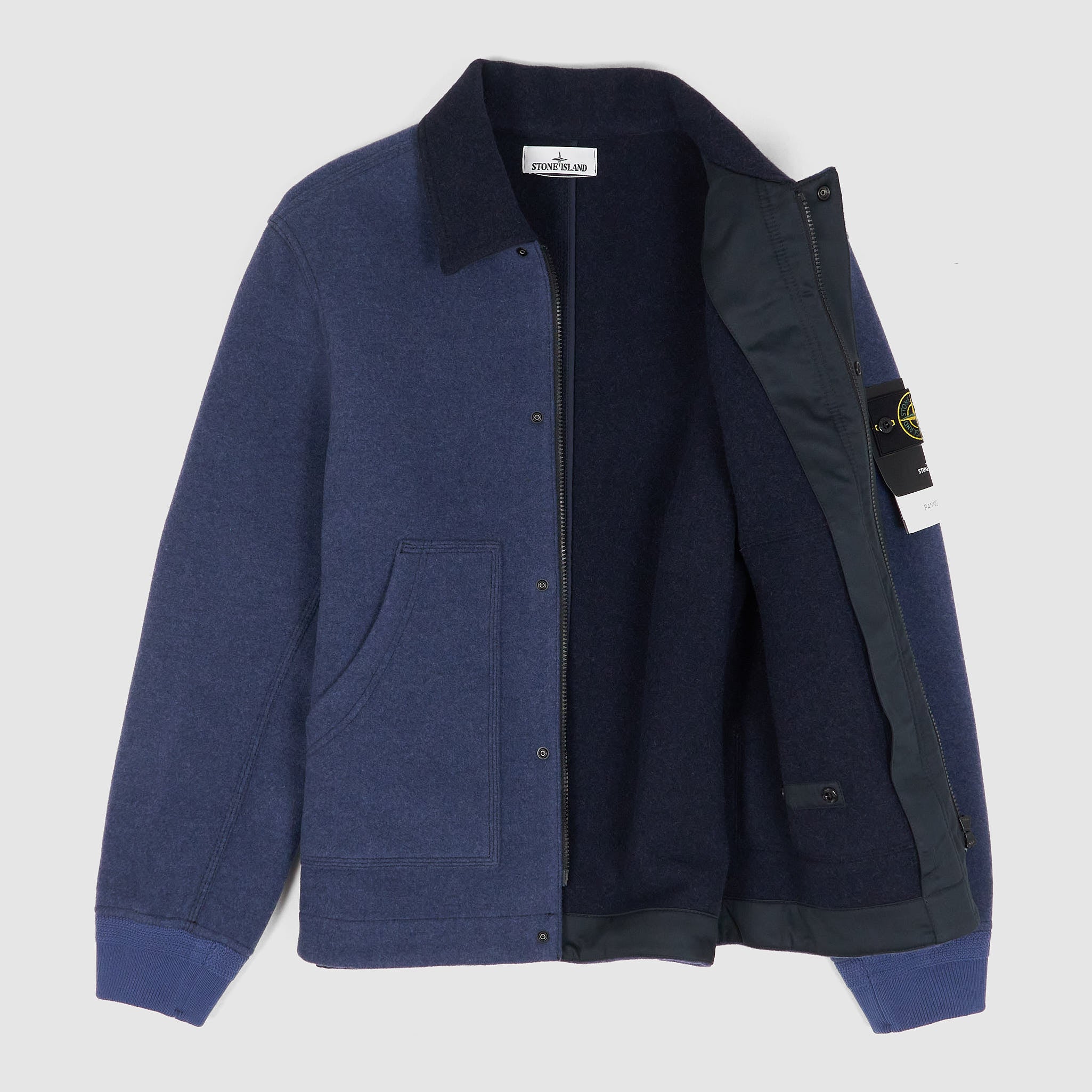 Stone Island Full Zip Wool Workwear Jacket DeeCee style