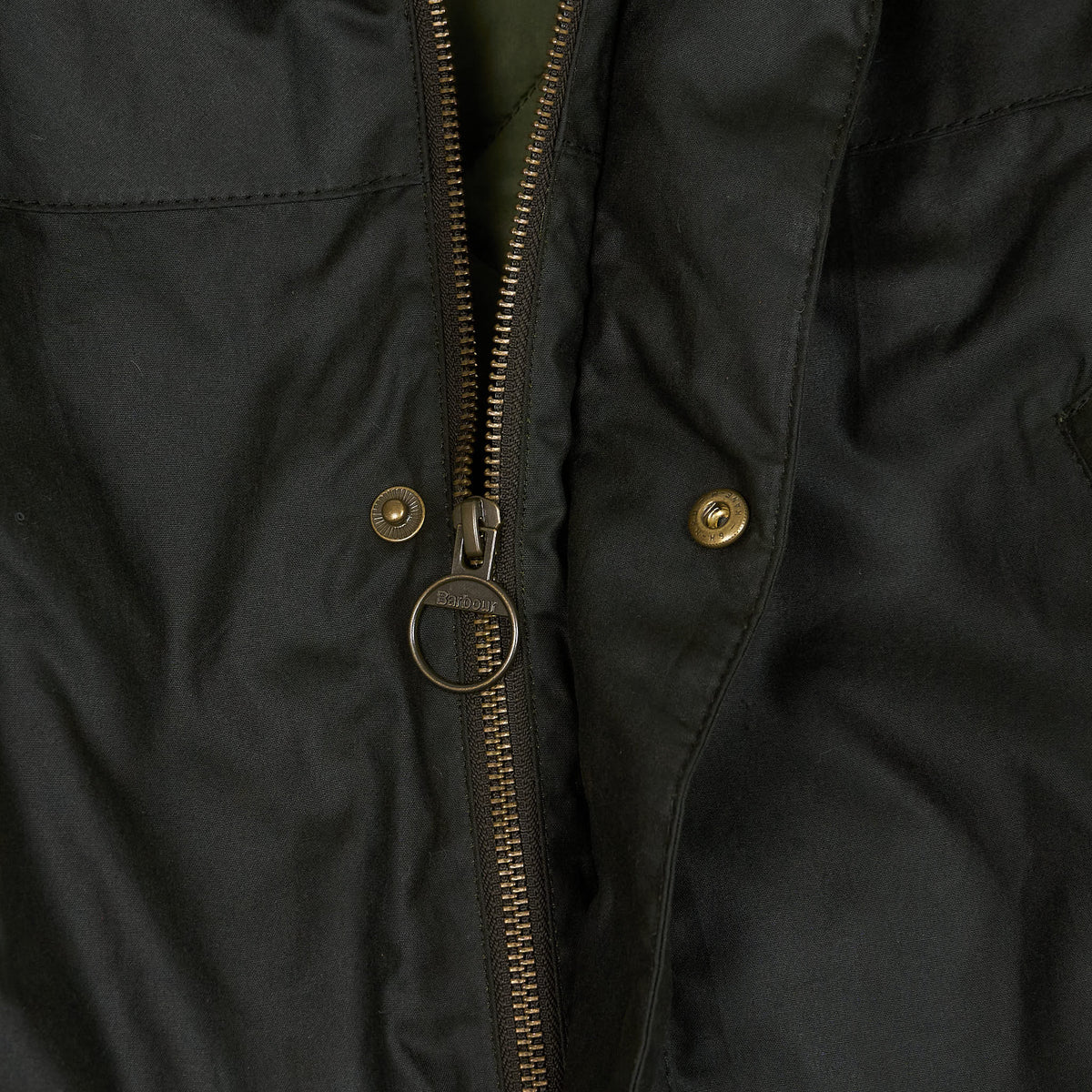 Barbour Warm Quilted Waxed 6oz. Cloth Parka with Removable Hood