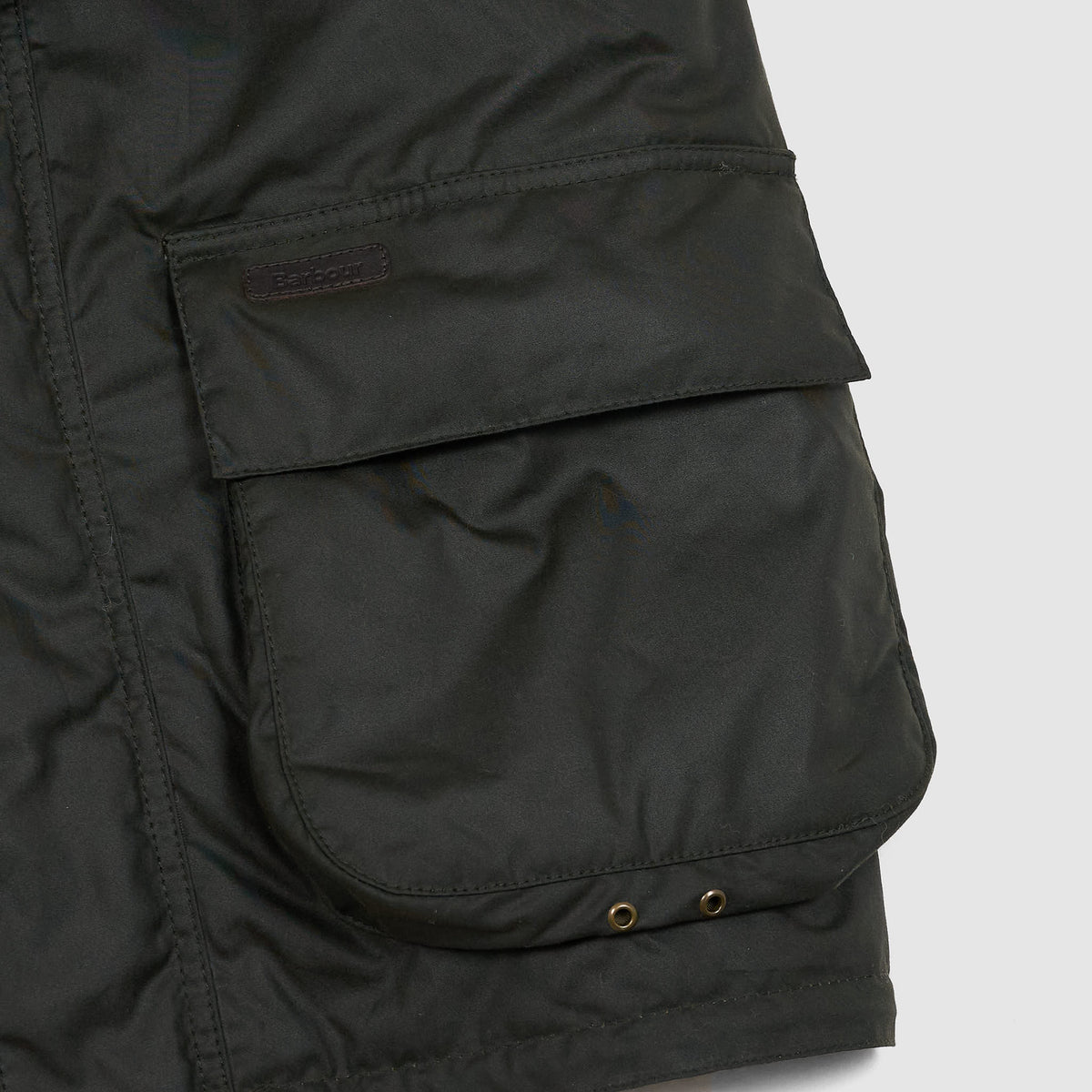 Barbour Warm Quilted Waxed 6oz. Cloth Parka with Removable Hood