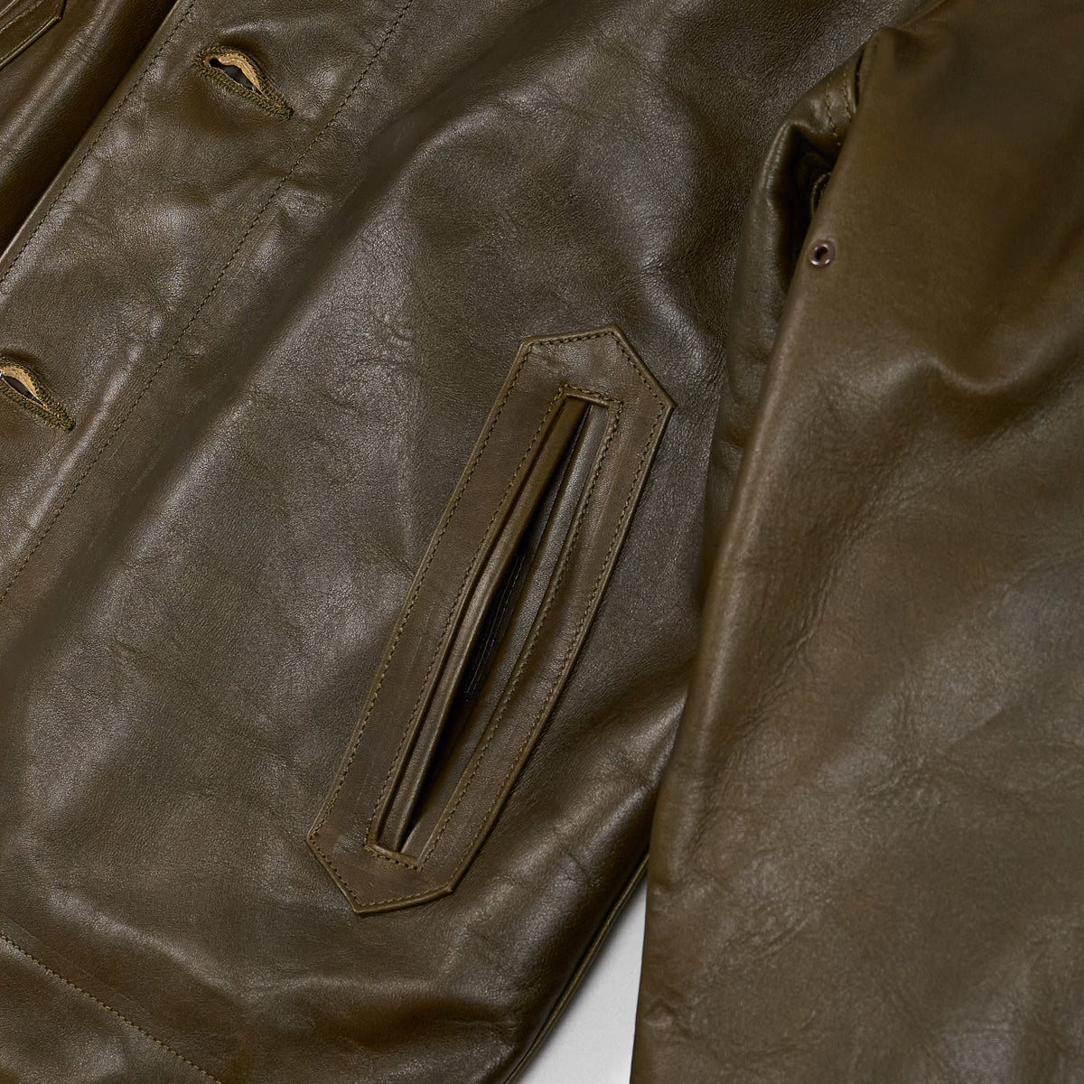 Double Helix Type N1 Leather Deck Jacket