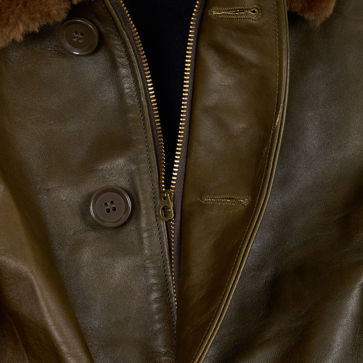 Double Helix Type N1 Leather Deck Jacket