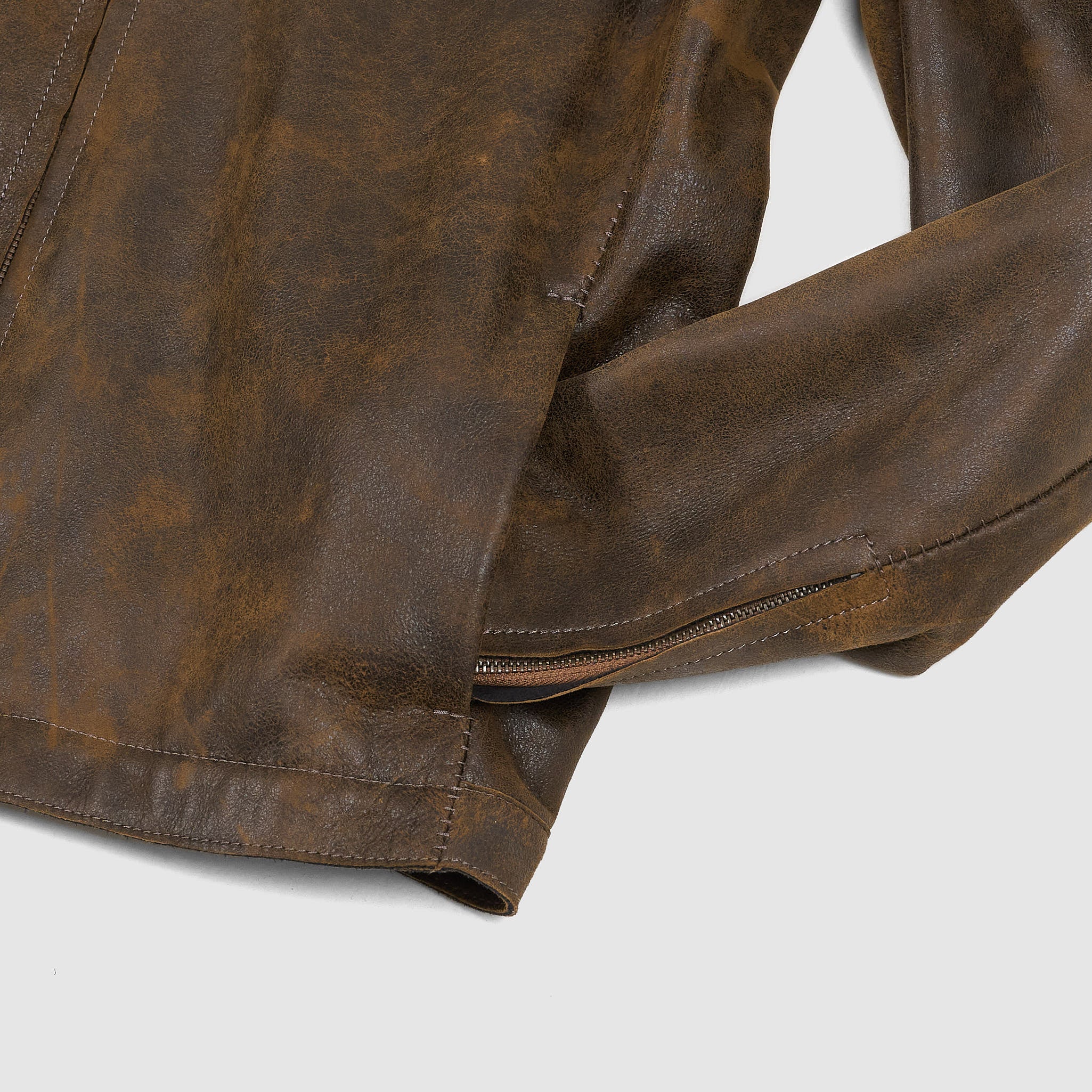 Salvatore Santoro Zip Up Leather Overshirt Jacket - DeeCee style