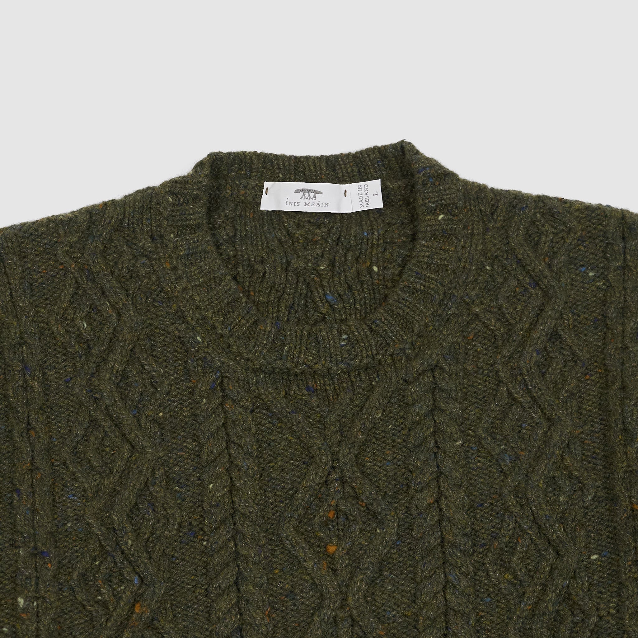 Inis Meáin Aran Cashmere/ Merino Wool Crew-Neck Pullover - DeeCee