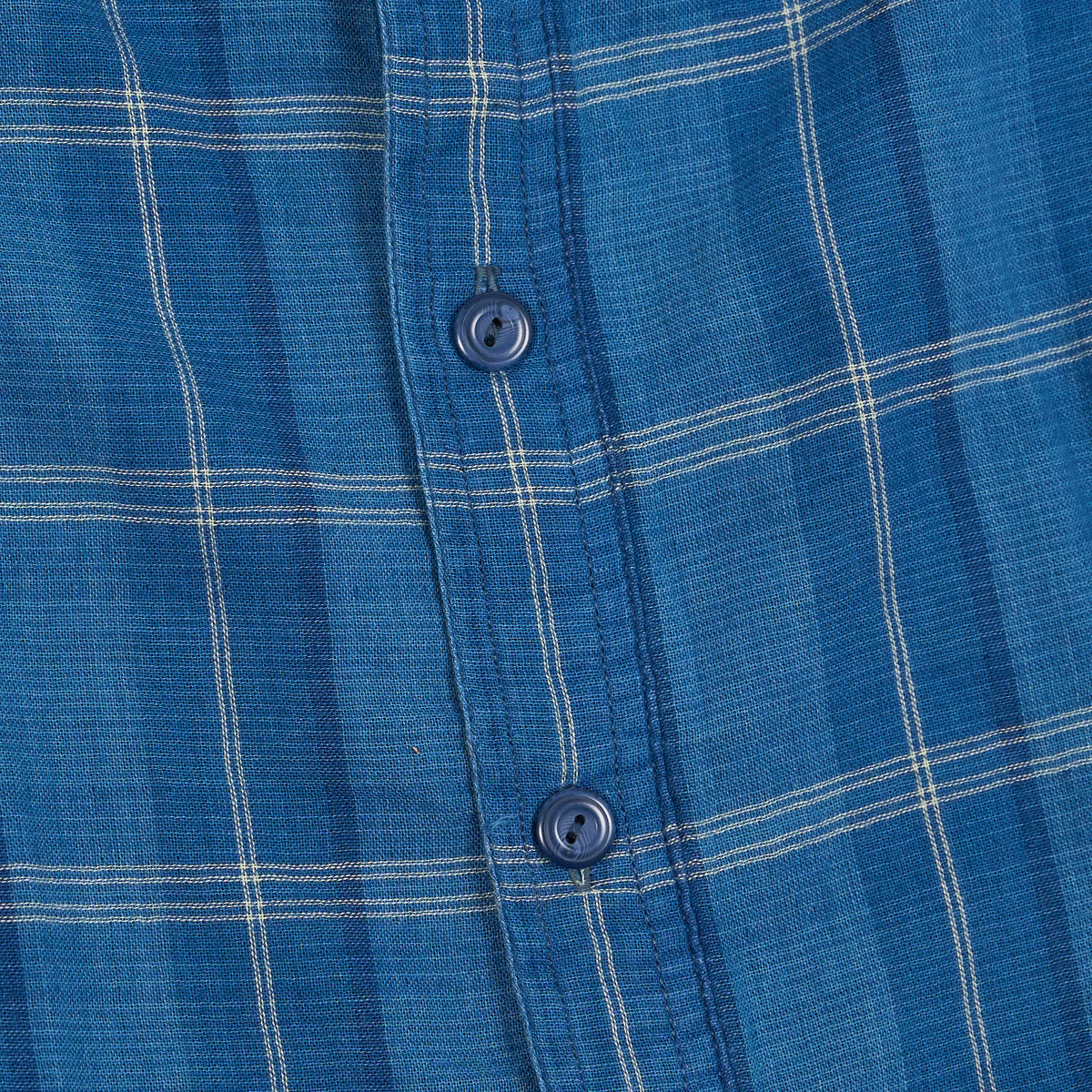 Double RL Indigo Plaid Doubleface Shirt