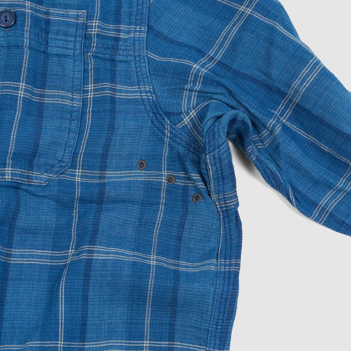 Double RL Indigo Plaid Doubleface Shirt