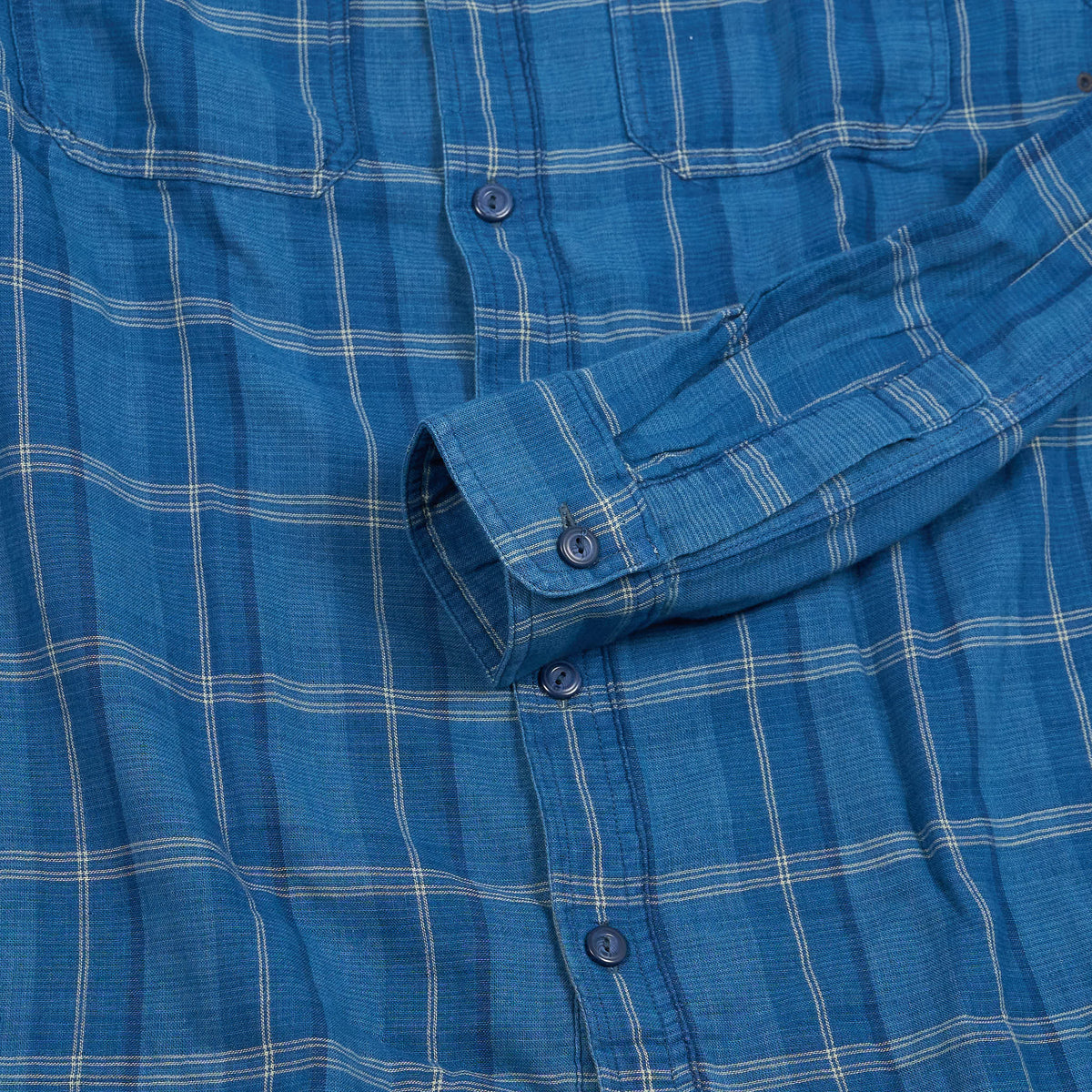 Double RL Indigo Plaid Doubleface Shirt