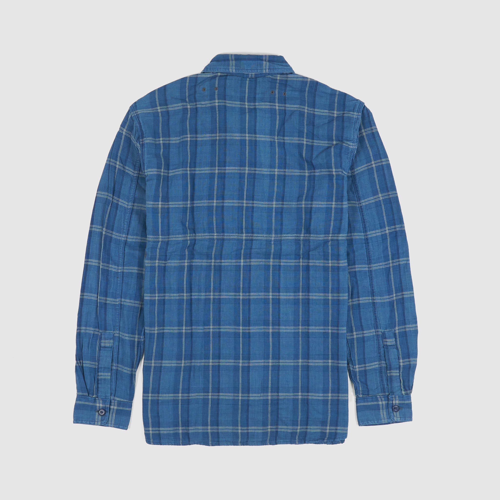 Double RL Indigo Plaid Doubleface Shirt - DeeCee style