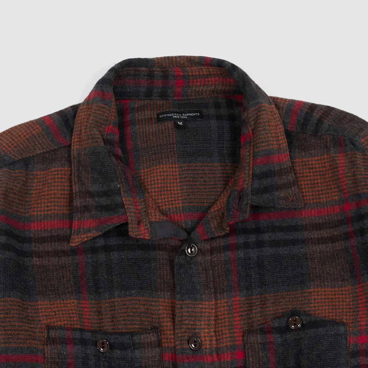 Engineered Garment Flanell Tartan Genderless Work Shirt