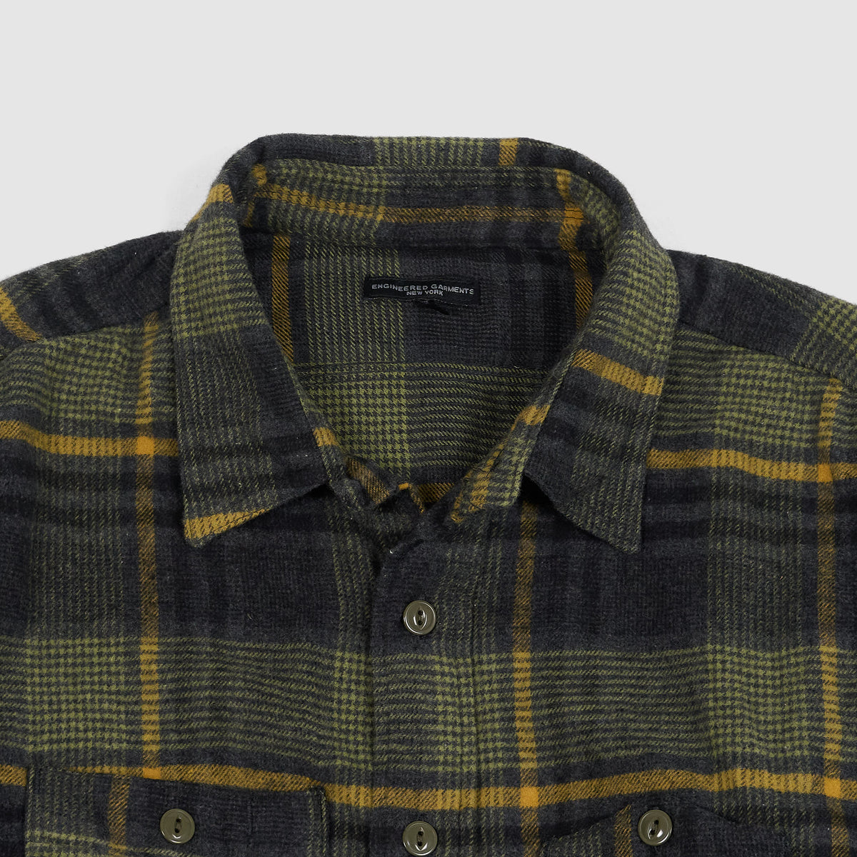 Engineered Garment Flanell Tartan Genderless Work Shirt