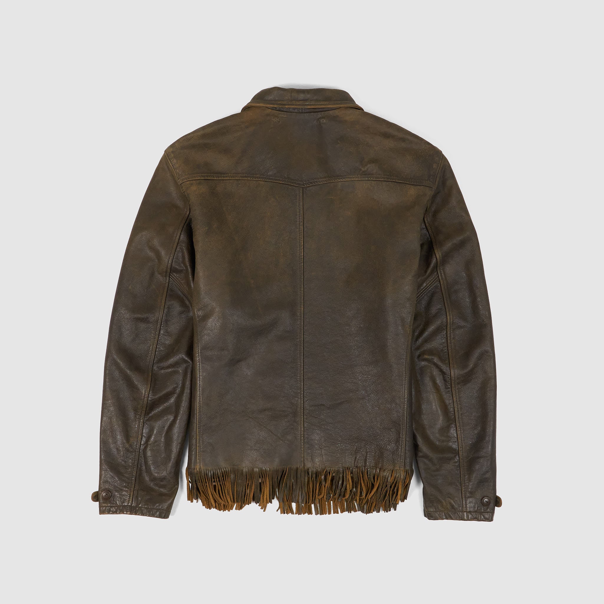 Double RL Western Leather Fringe Jacket - DeeCee style