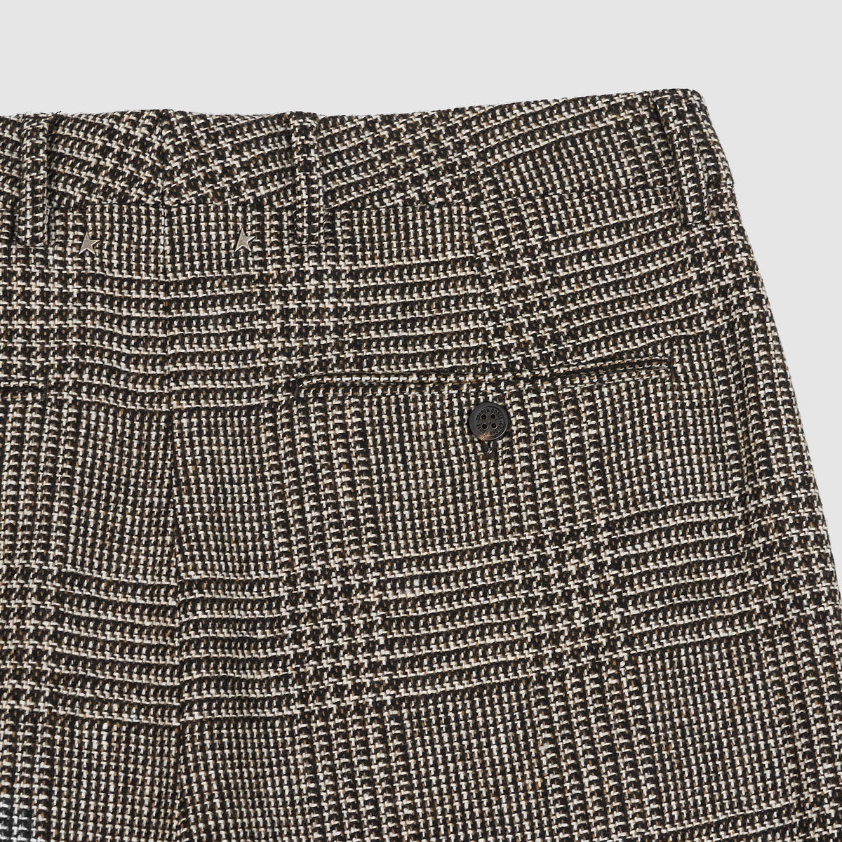 Golden Goose Wool-Blend Houndstooth Chino Trousers