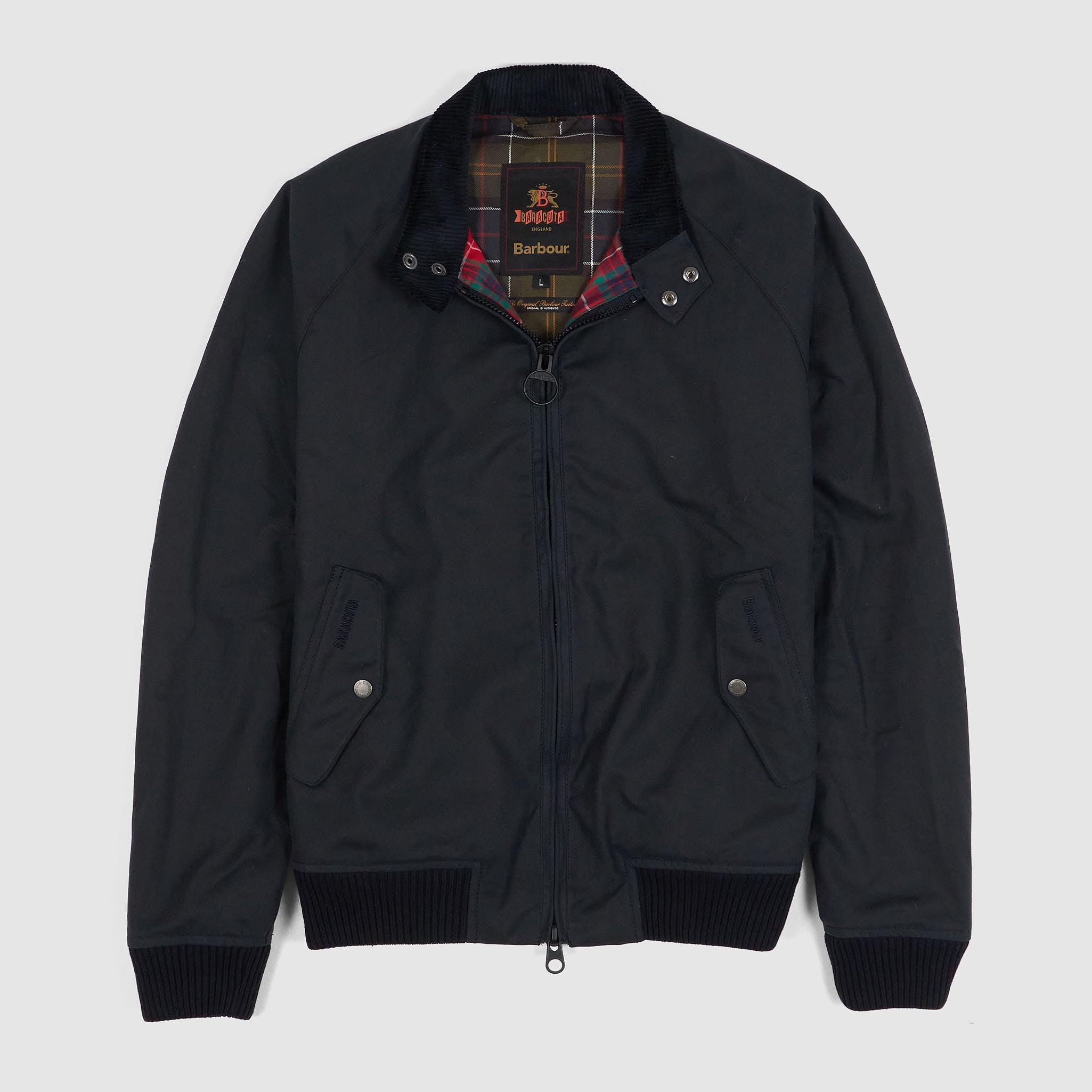 新品未使用 Barbour × Baracuta Barbour X Baracuta Cas Beda Green Windbreaker Barbour