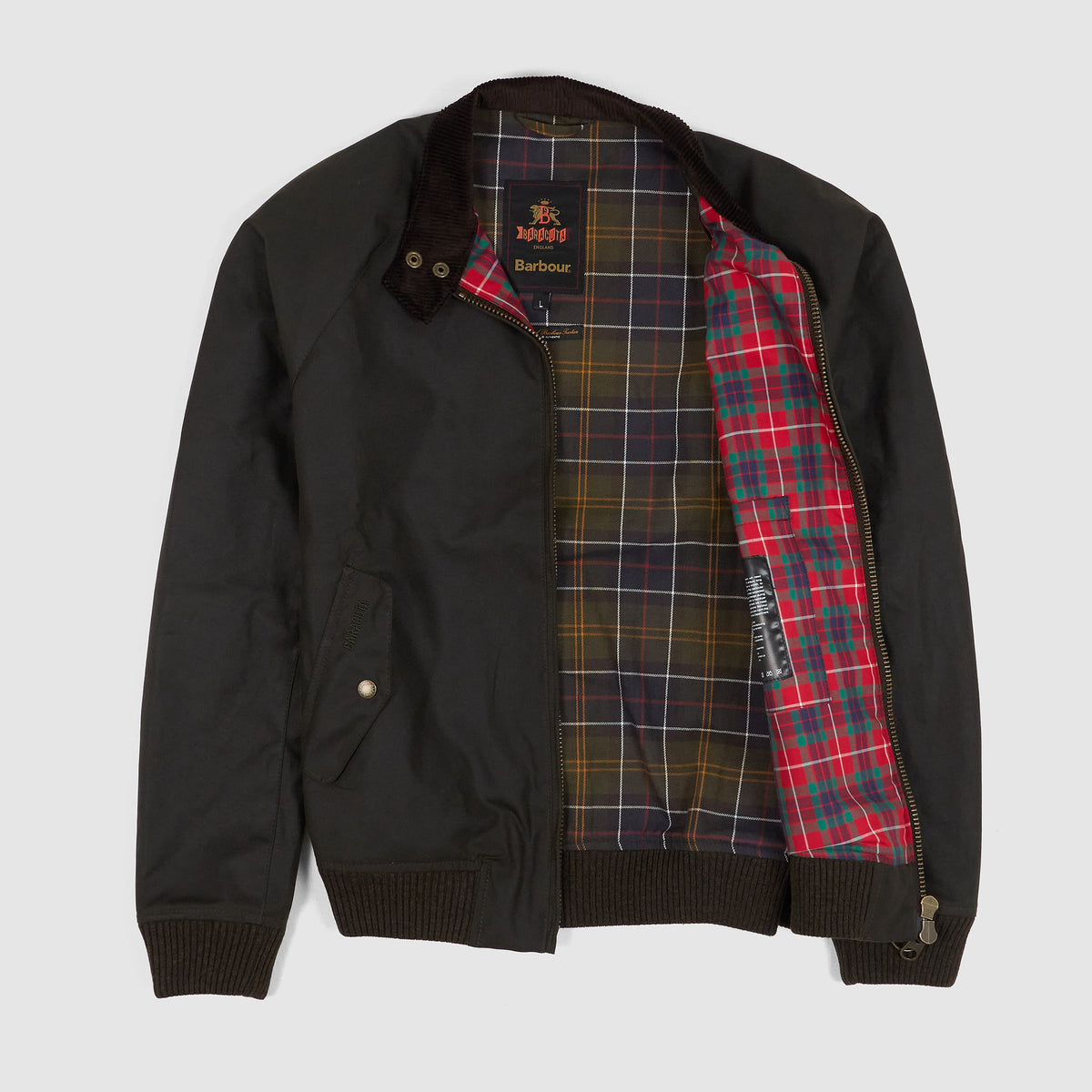 Baracuta x Barbour MA-1 Waxed Cotton Harrington Jacket