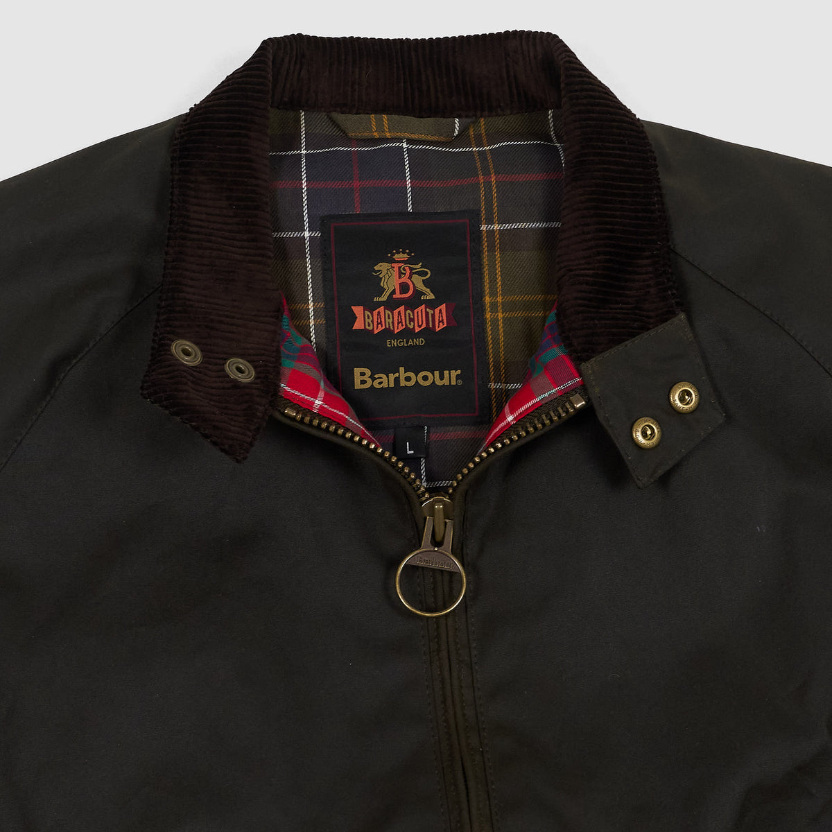 Baracuta x Barbour MA-1 Waxed Cotton Harrington Jacket