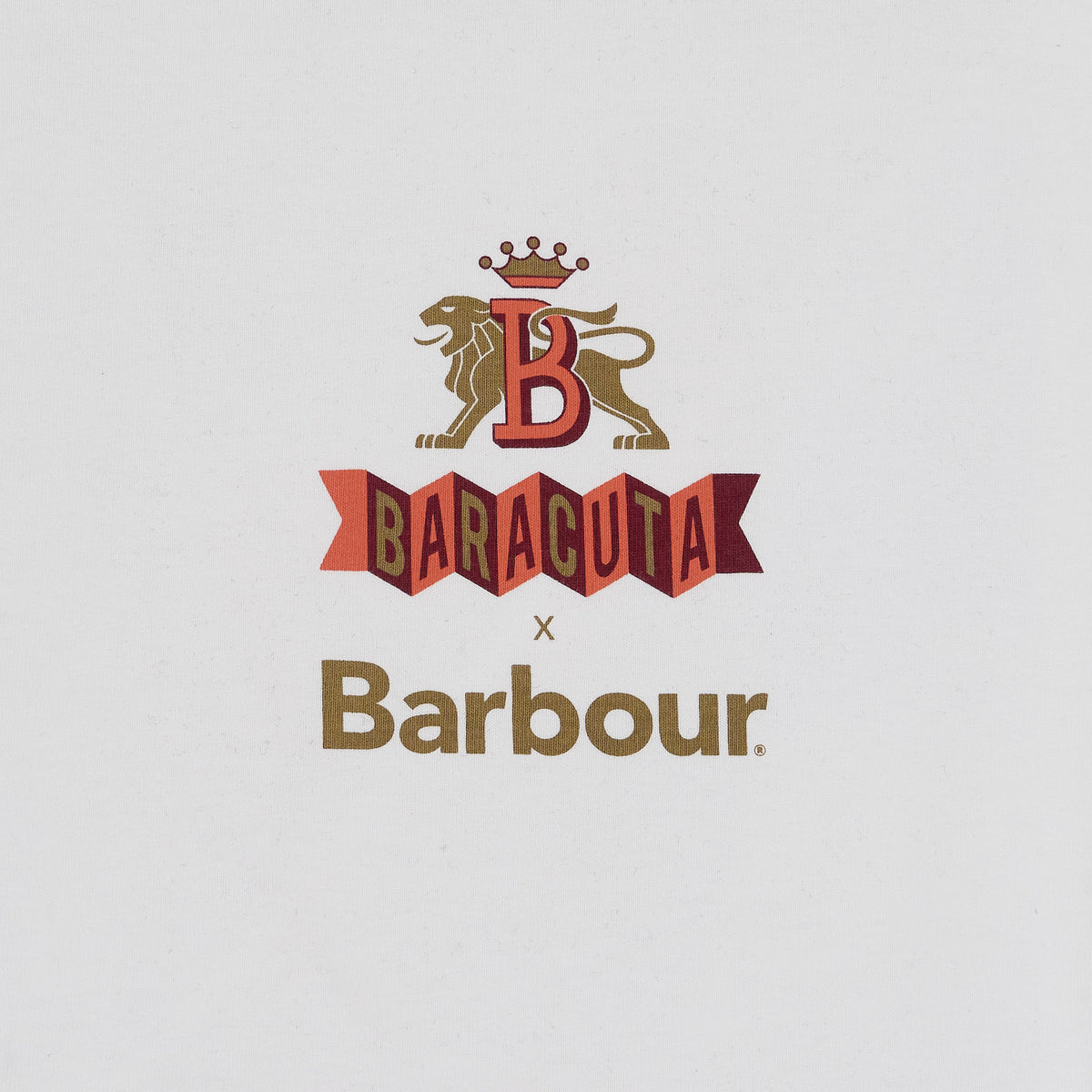 Baracuta x Barbour Archive Relaxed Crew Neck Printed T-Shirt