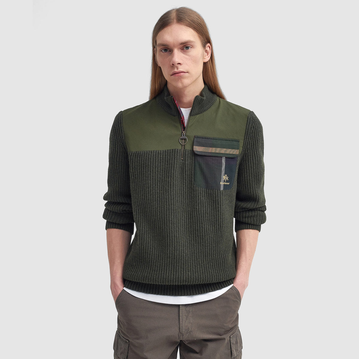 Baracuta x Barbour Miller Knit Half -Zip Jumper