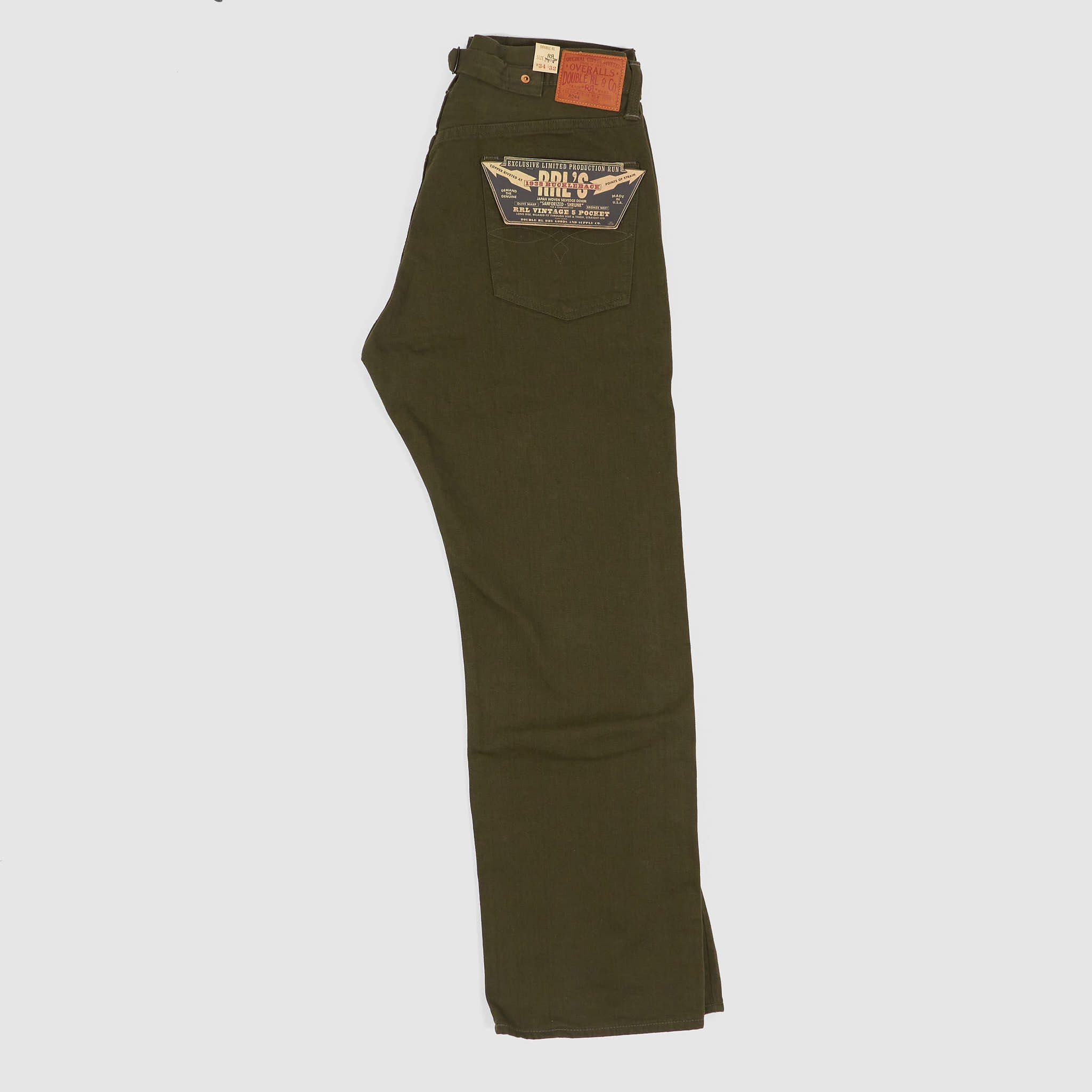 Double RL 5-Pocket 1938 Buckleback Straight Leg Limited Edition