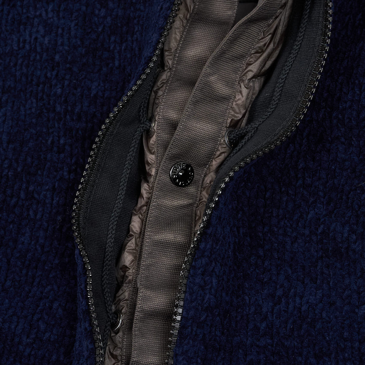 Stone Island Cotton Chenille Cardigan Down Jacket