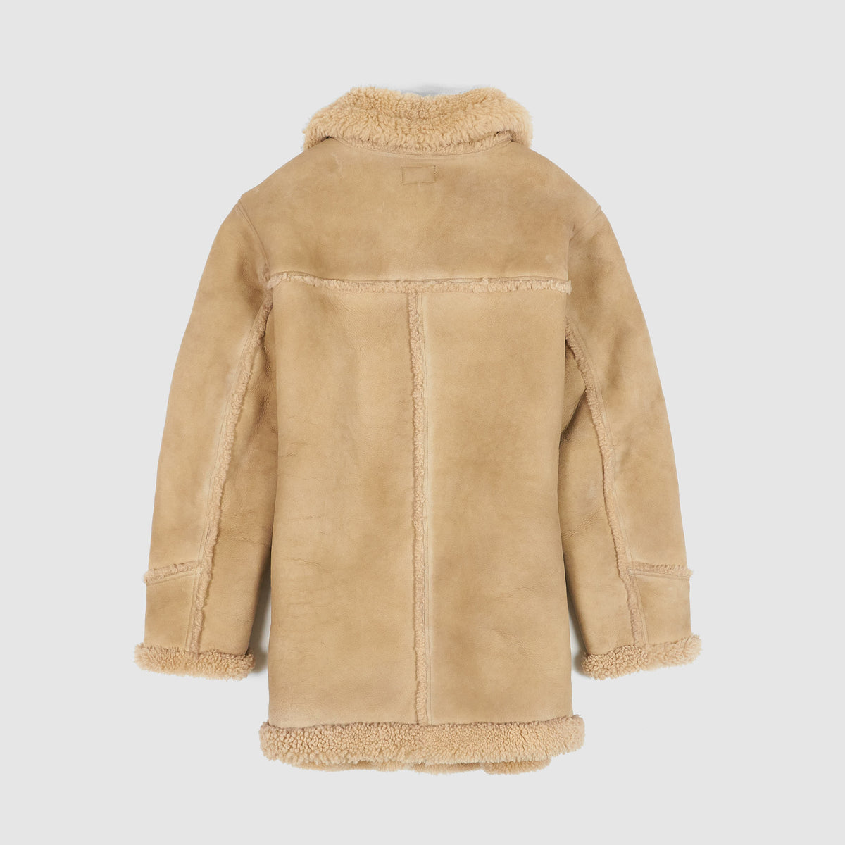 Double RL Mid -Length Shearling Coat