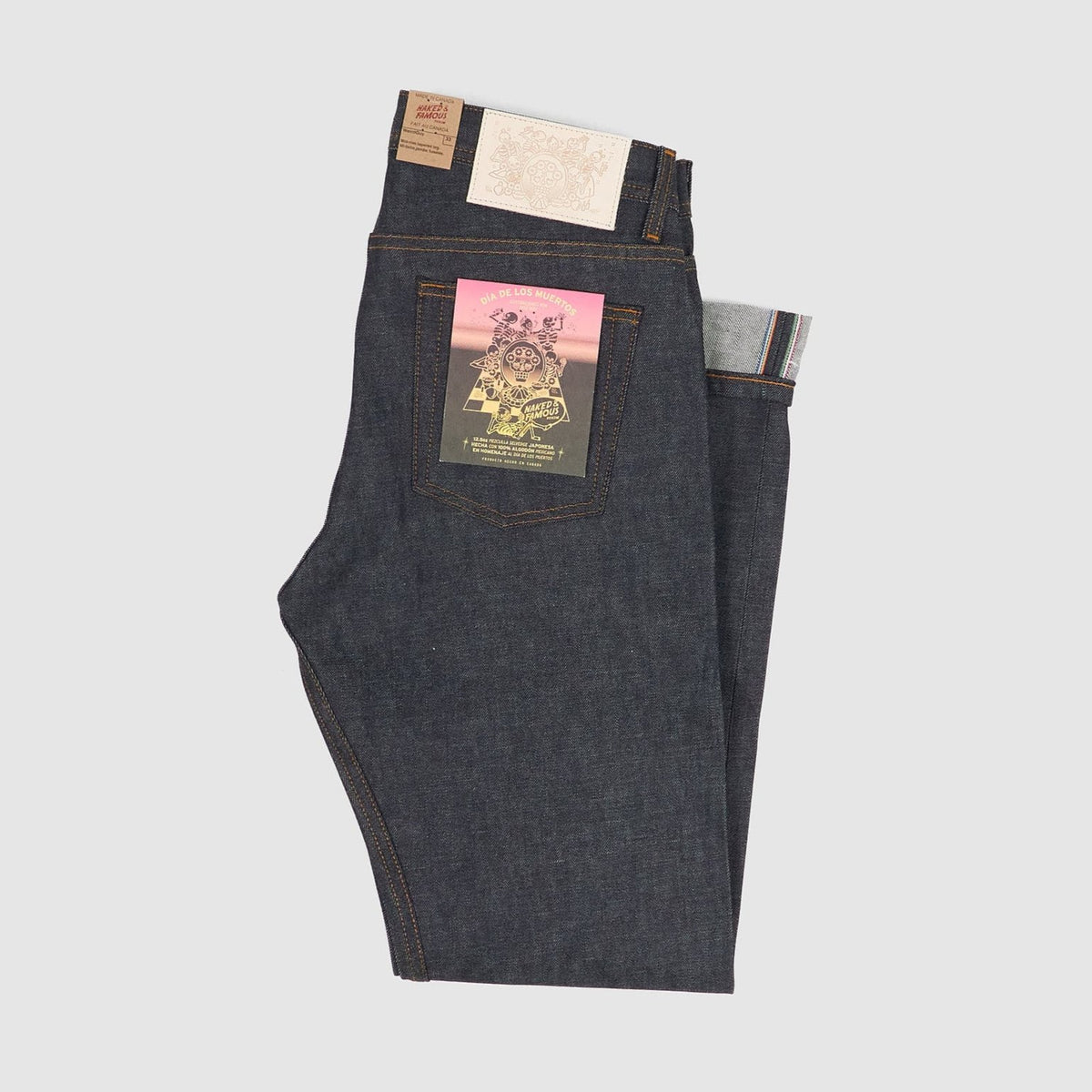 Naked &amp; Famous Weird Guy Dia De Los Muertos Jeans