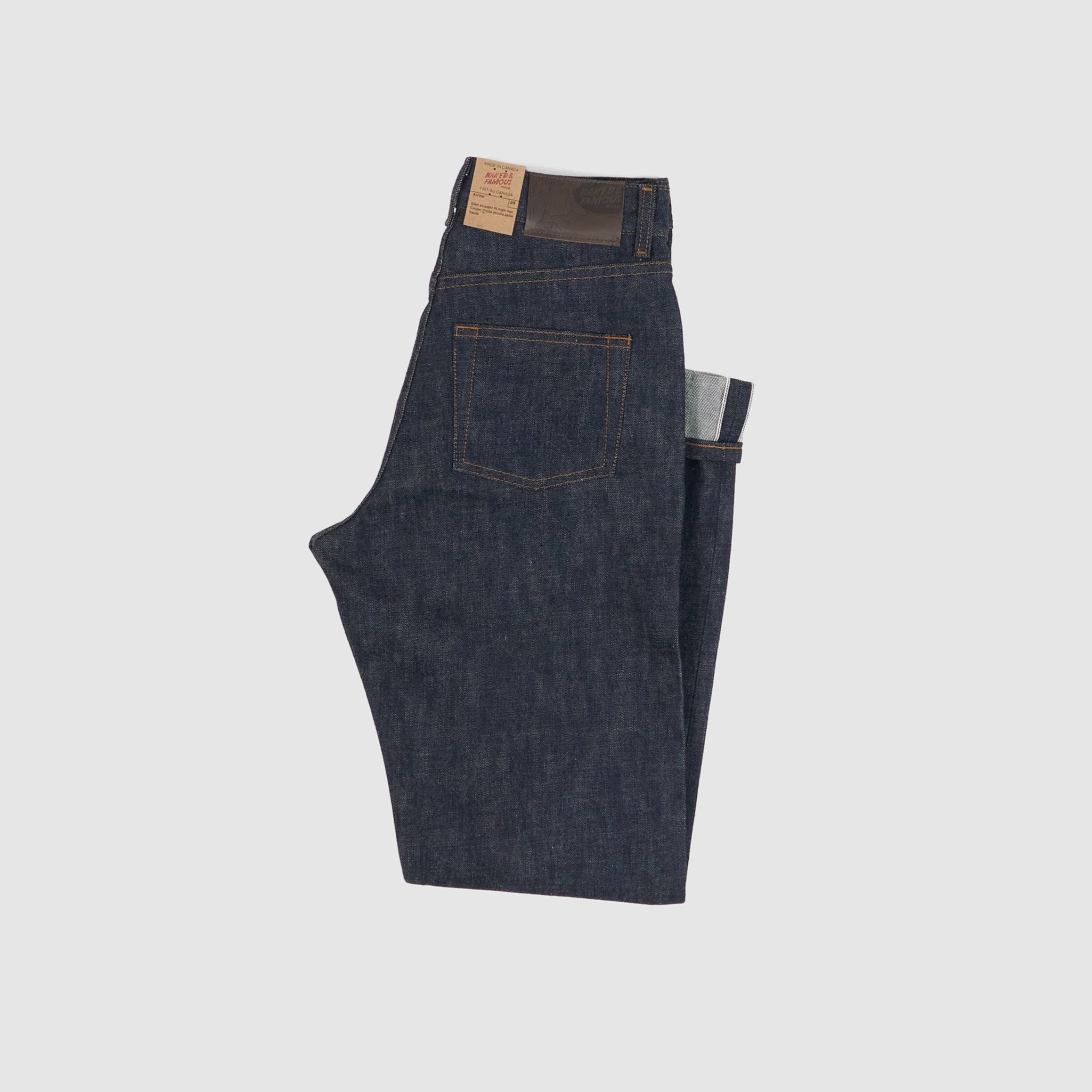 Naked & Famous Ladies Blue Wave Selvedge Denim - DeeCee style