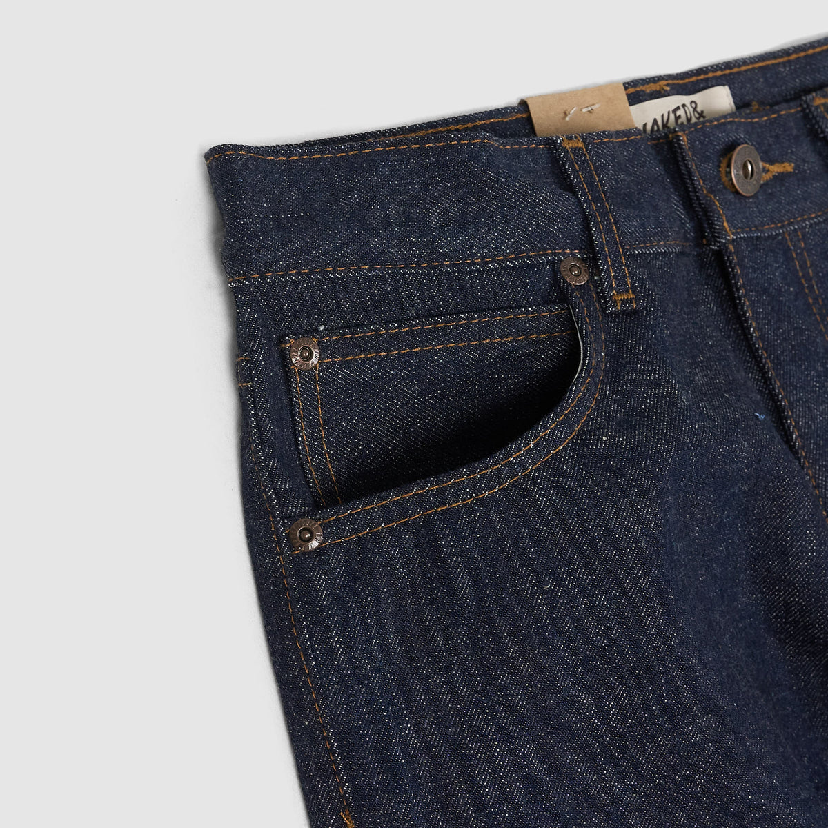 Naked &amp; Famous Ladies Blue Wave Selvedge Denim