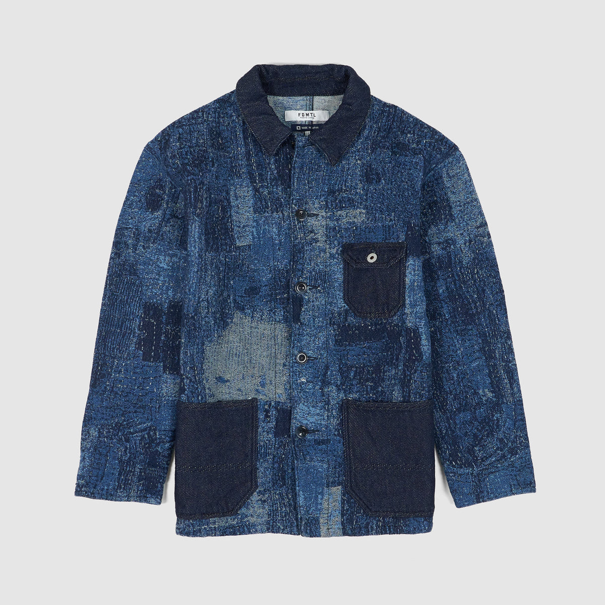 FDMTL Jacquard Boro Patchwork Coverall jacket