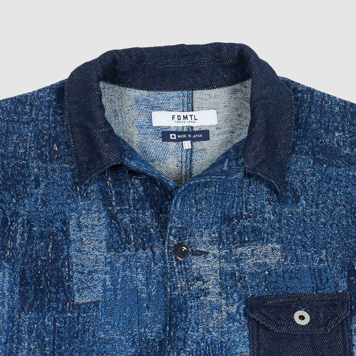 FDMTL Jacquard Boro Patchwork Coverall jacket