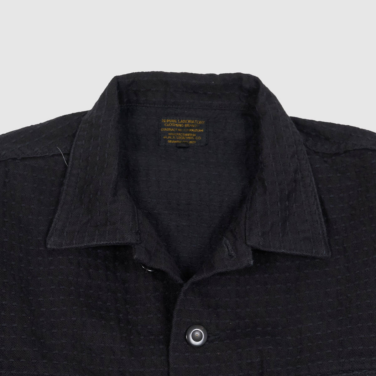 Black Sign Sashiko Navajo Sashiko Overshirt