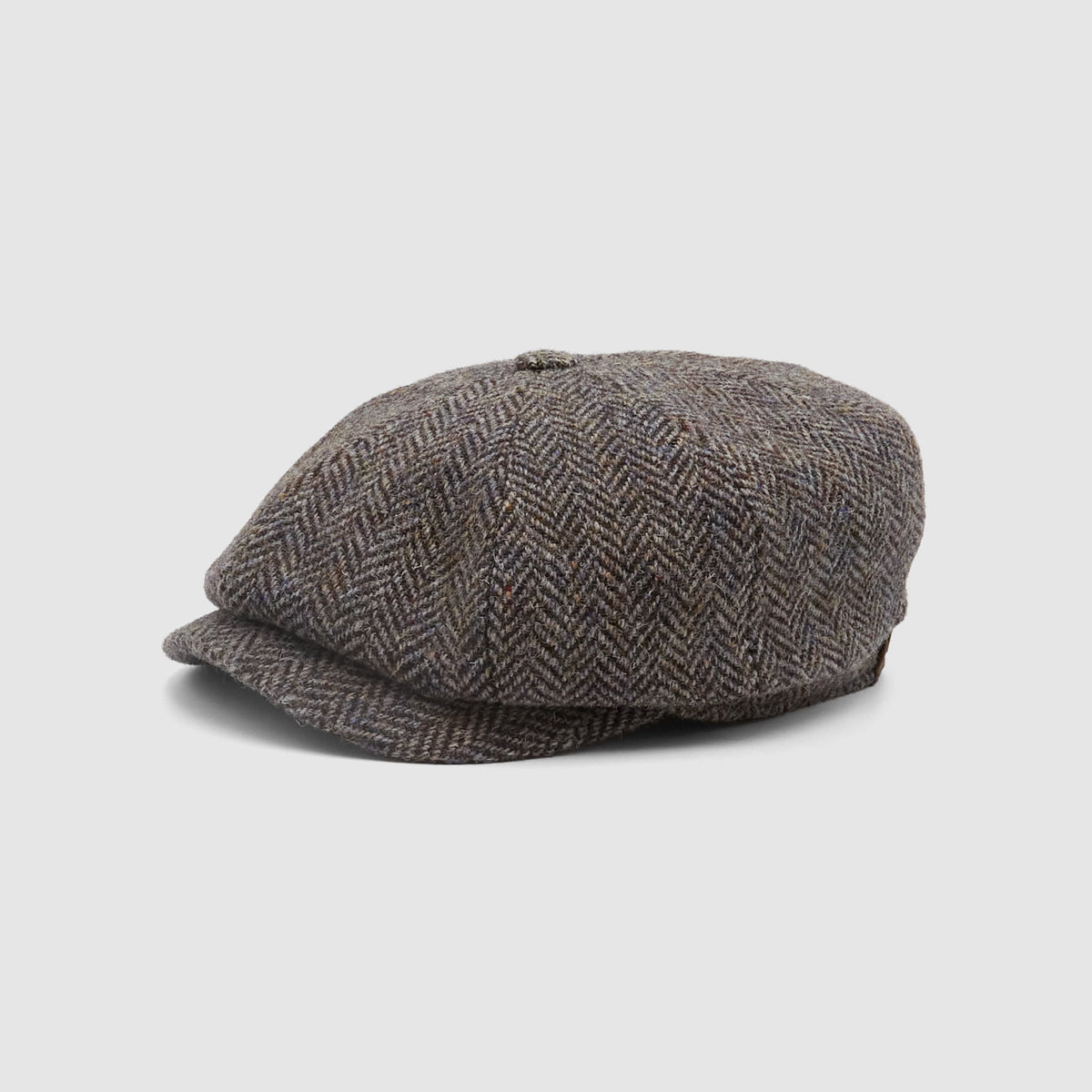 Stetson Herringbone Harris Tweed News Boy Hat