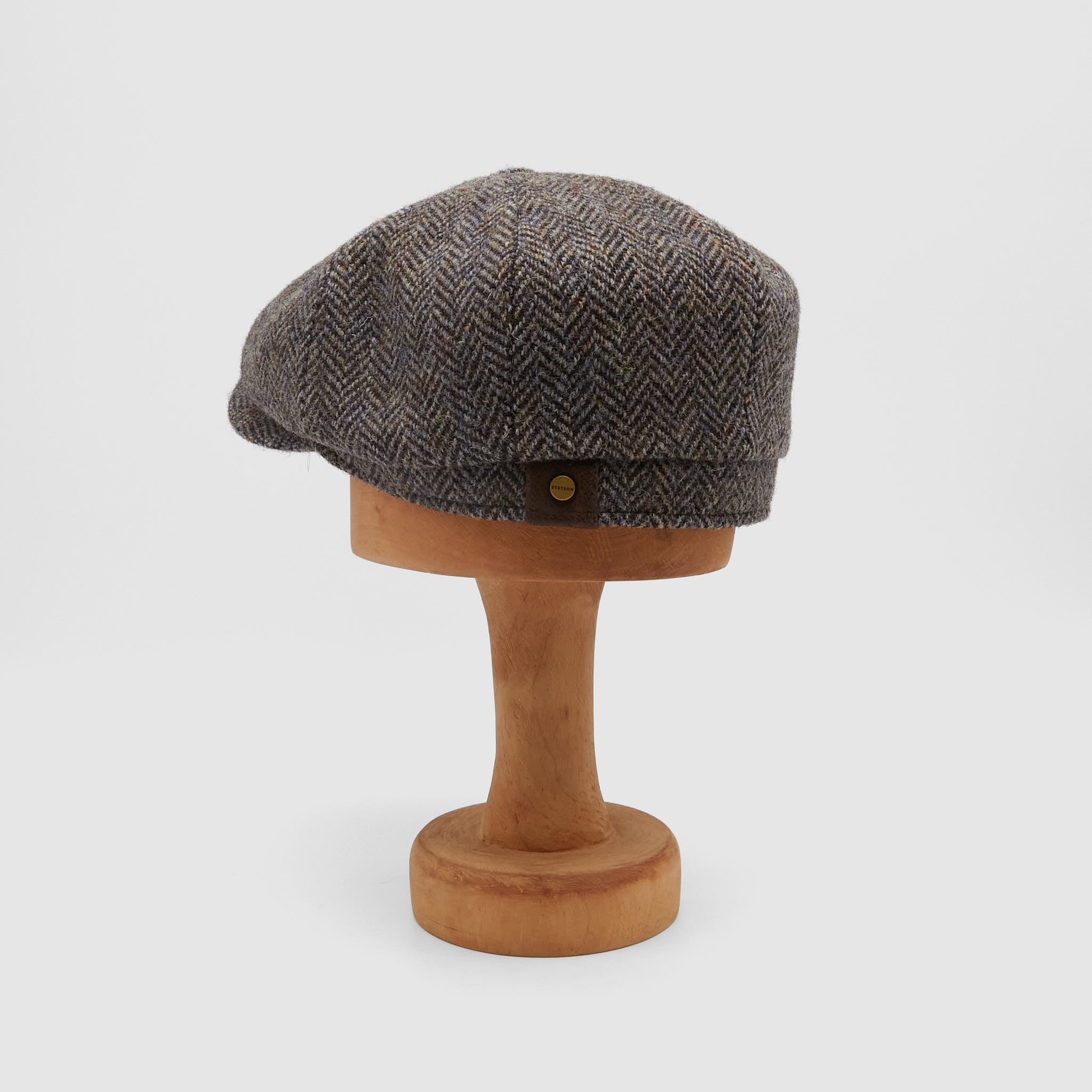 Stetson Herringbone Harris Tweed News Boy Hat DeeCee style