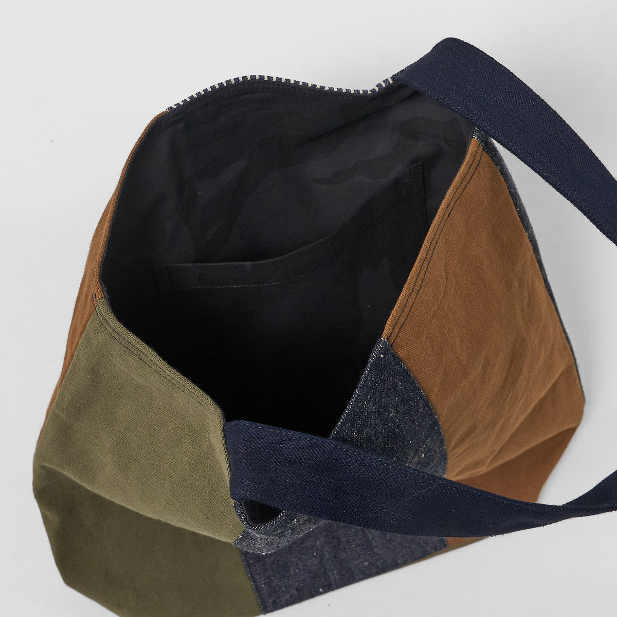 Samurai Denim Patchwork Bag