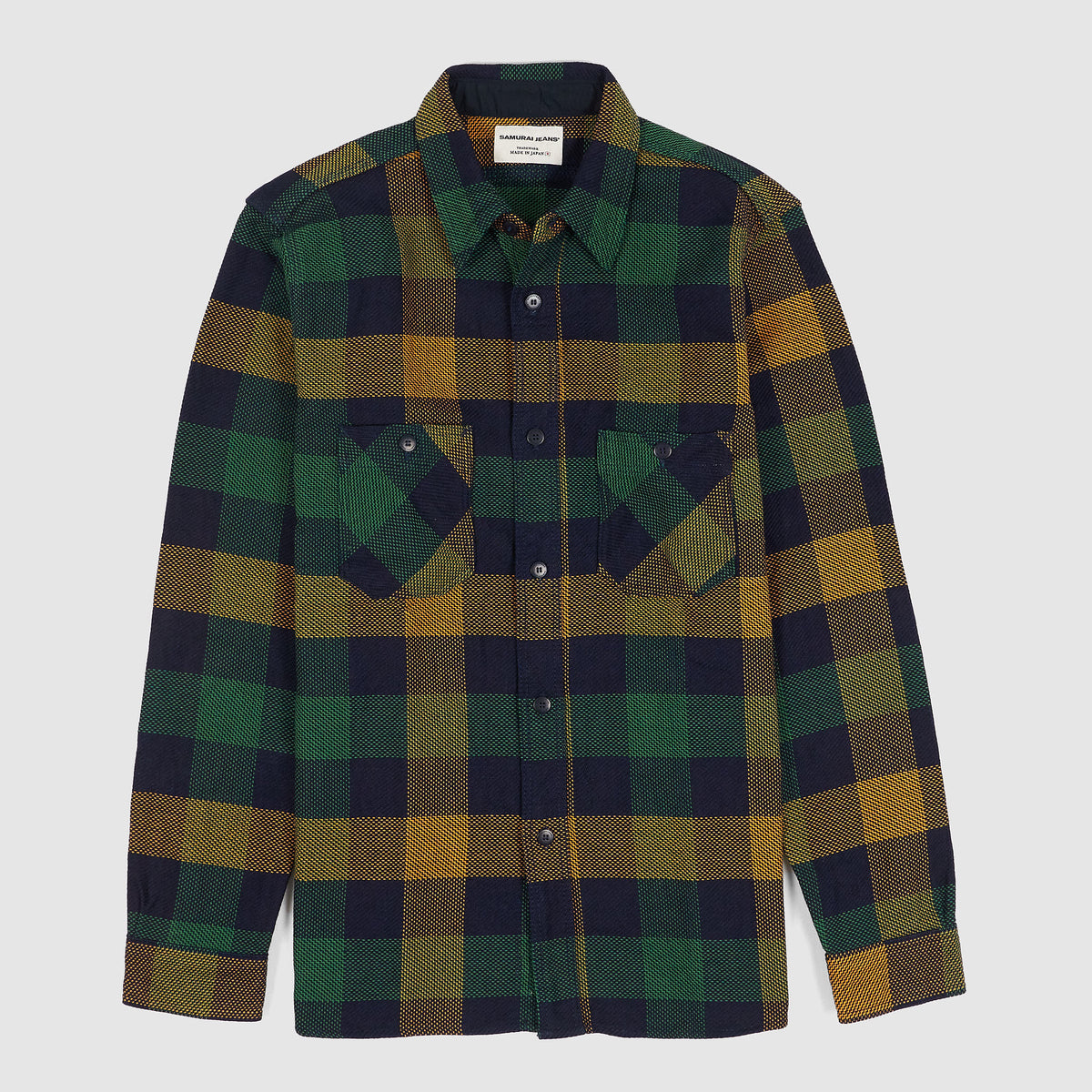 Samurai Jeans Heavyweight Cotton Check Overshirt