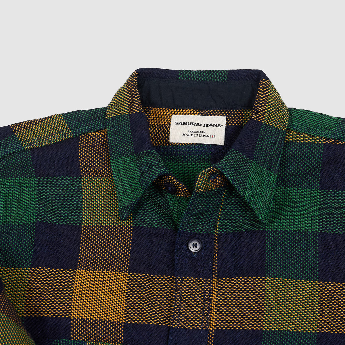 Samurai Jeans Heavyweight Cotton Check Overshirt